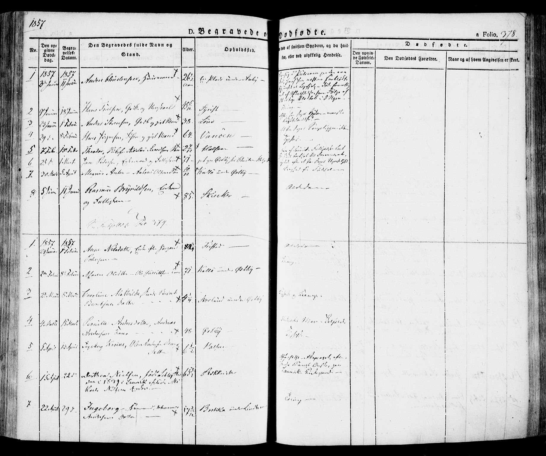 Tjølling kirkebøker, SAKO/A-60/F/Fa/L0006: Parish register (official) no. 6, 1835-1859, p. 378