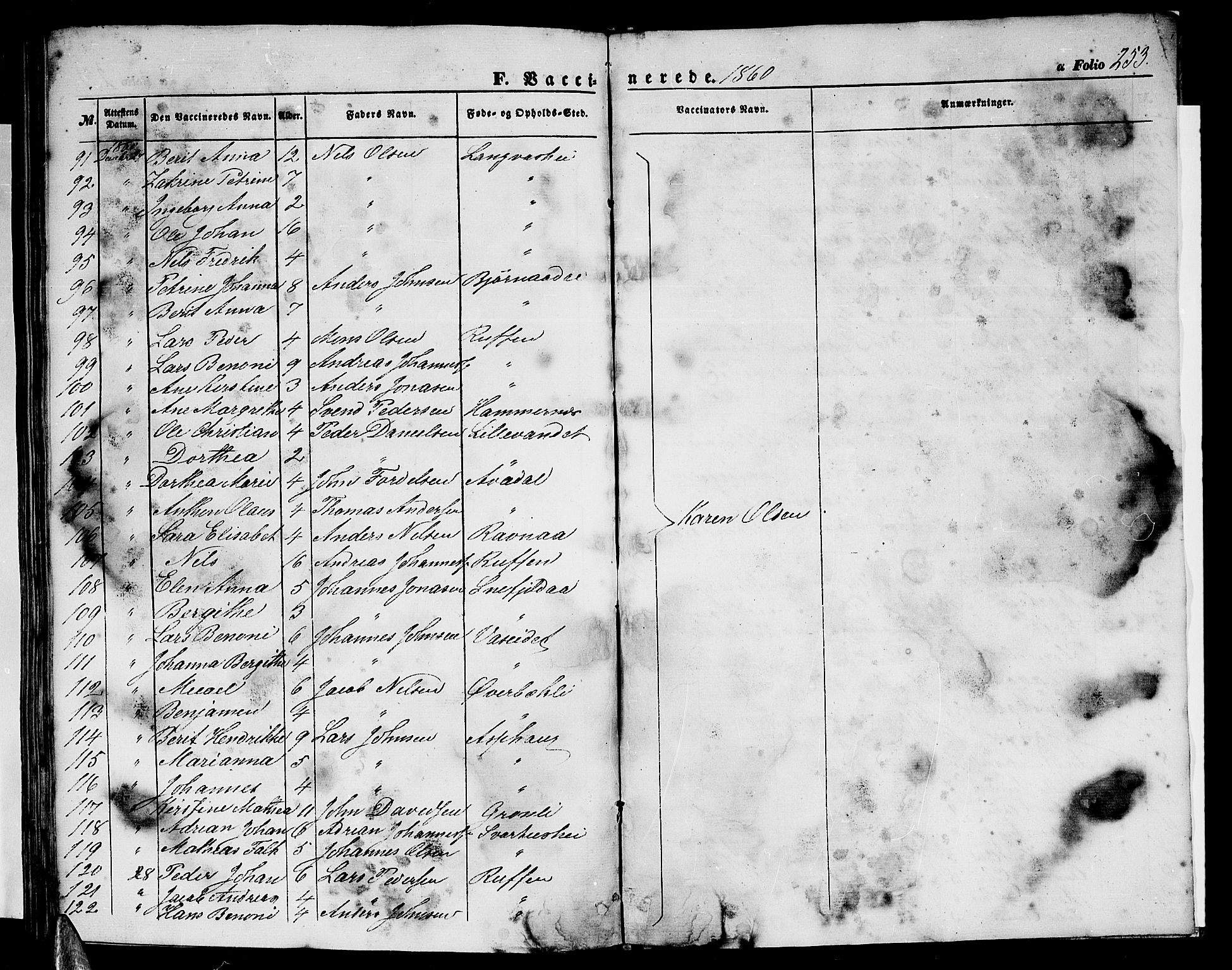 Ministerialprotokoller, klokkerbøker og fødselsregistre - Nordland, AV/SAT-A-1459/827/L0414: Parish register (copy) no. 827C03, 1853-1865, p. 253