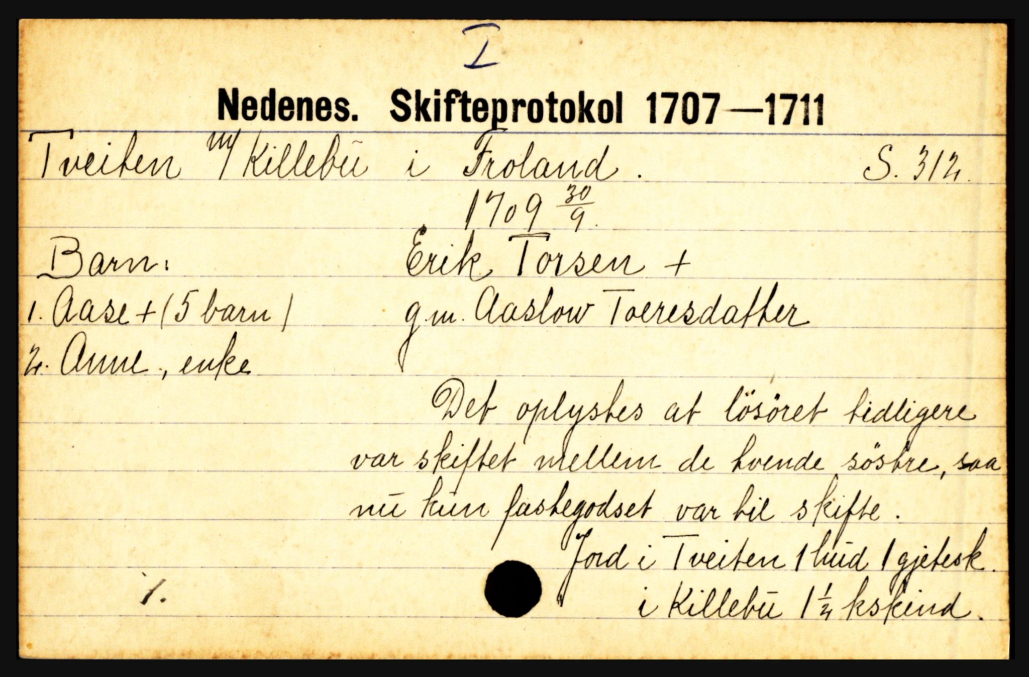 Nedenes sorenskriveri før 1824, AV/SAK-1221-0007/H, p. 31633