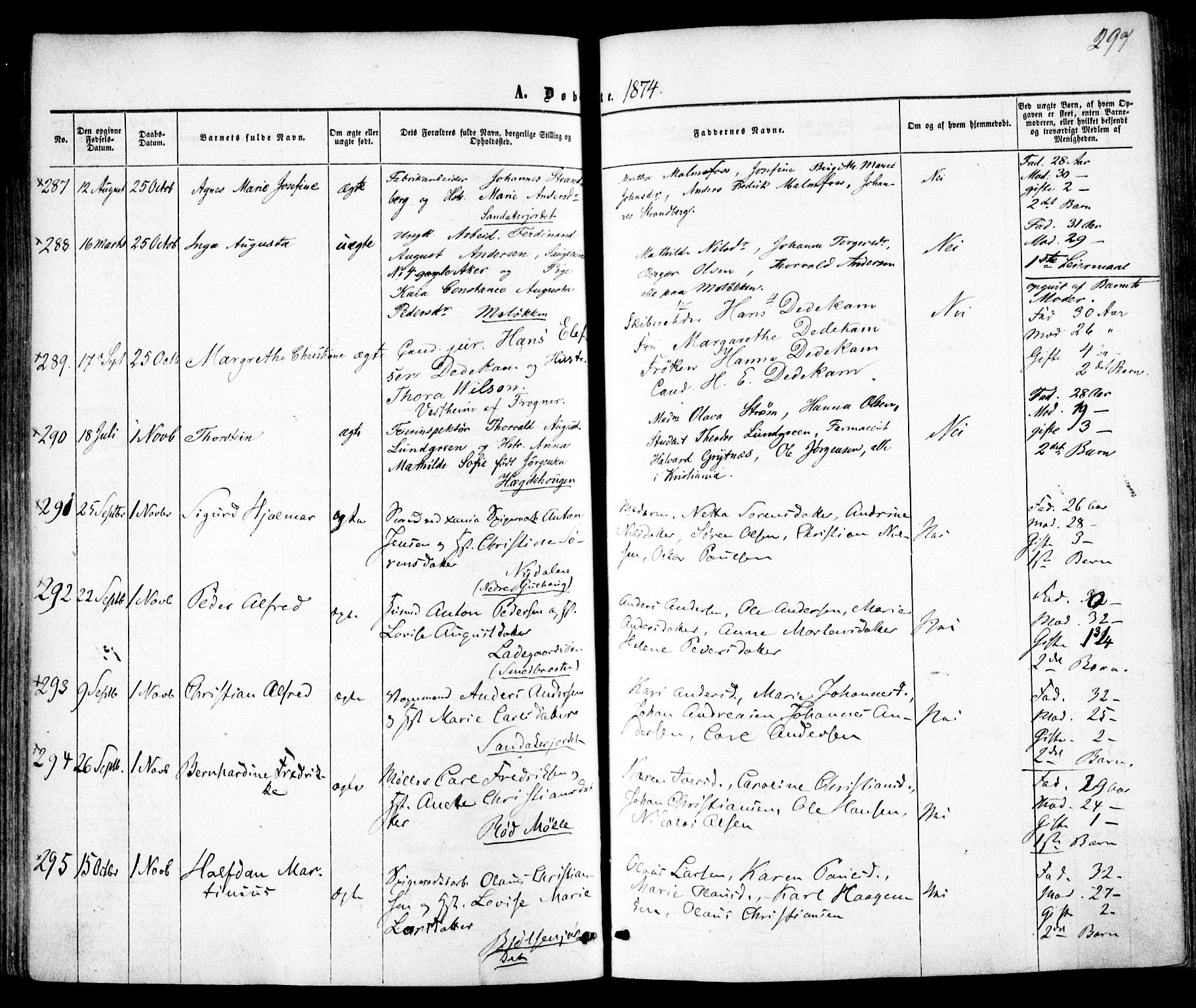 Vestre Aker prestekontor Kirkebøker, SAO/A-10025/F/Fa/L0004: Parish register (official) no. 4, 1857-1877, p. 297