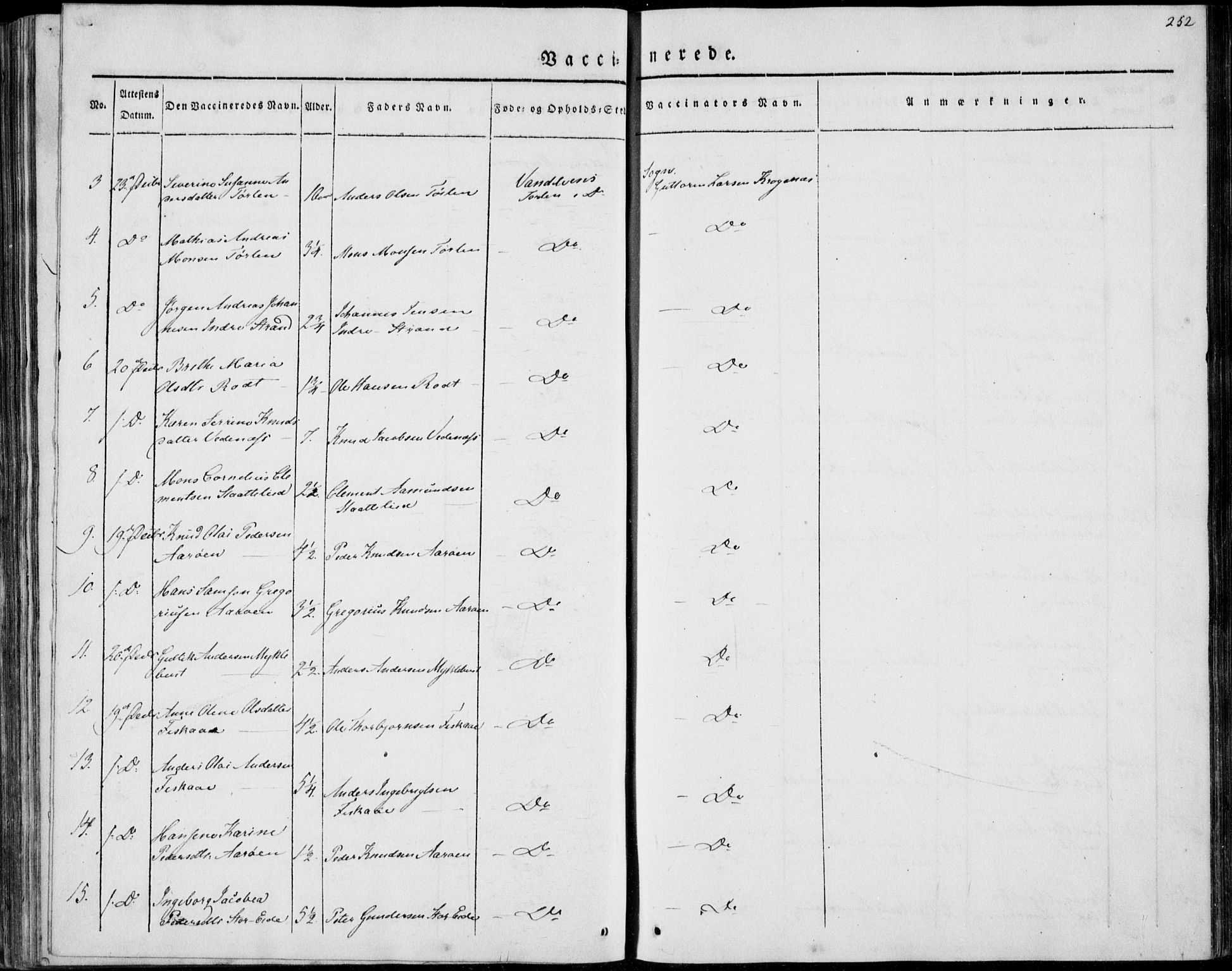 Ministerialprotokoller, klokkerbøker og fødselsregistre - Møre og Romsdal, AV/SAT-A-1454/501/L0005: Parish register (official) no. 501A05, 1831-1844, p. 252