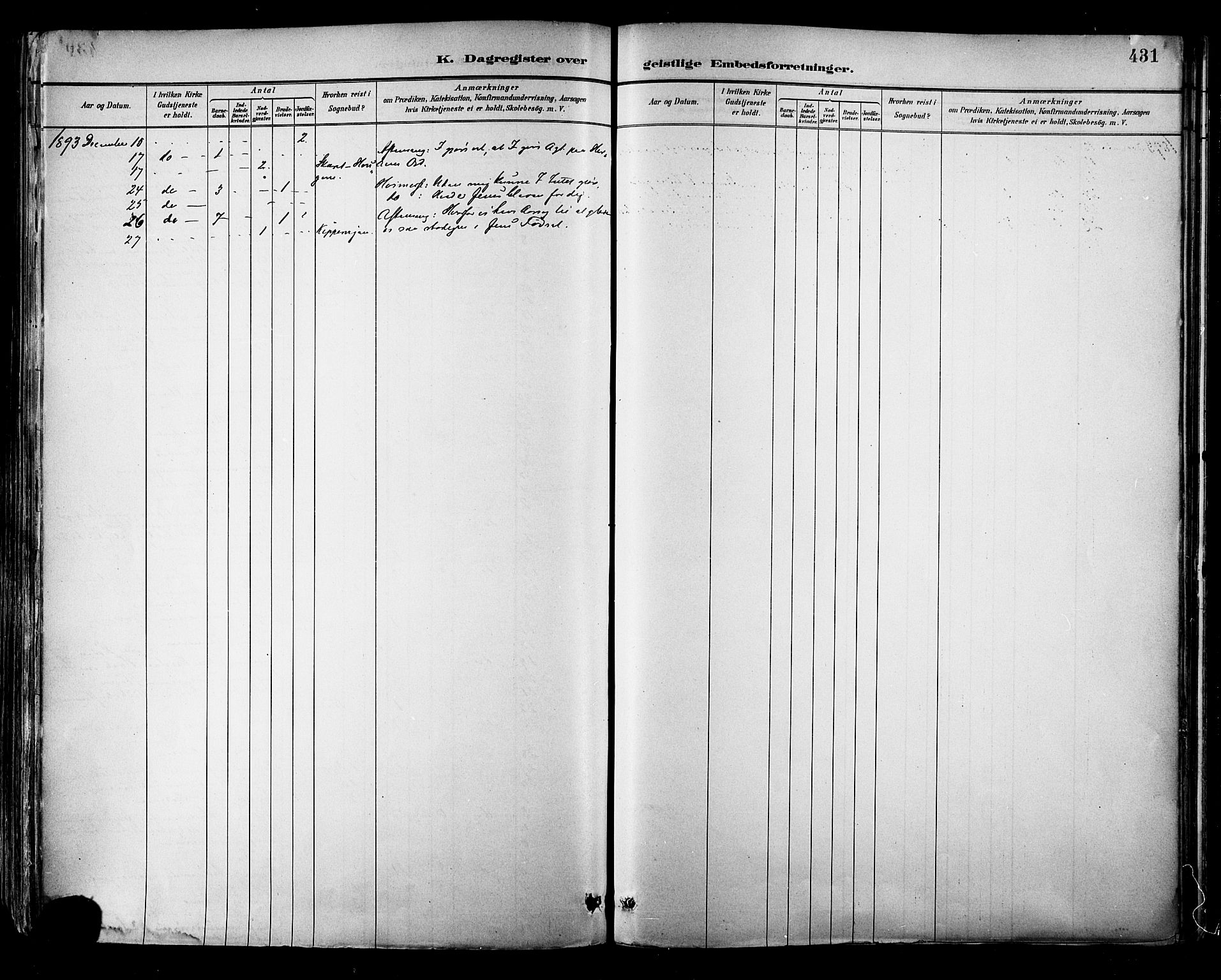 Ministerialprotokoller, klokkerbøker og fødselsregistre - Møre og Romsdal, AV/SAT-A-1454/529/L0455: Parish register (official) no. 529A05, 1885-1893, p. 431