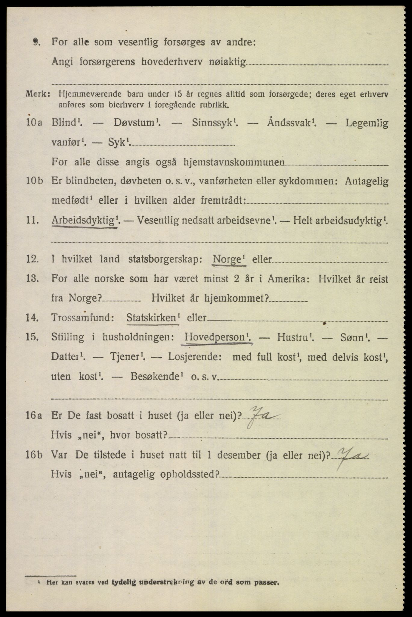 SAK, 1920 census for Hidra, 1920, p. 4081