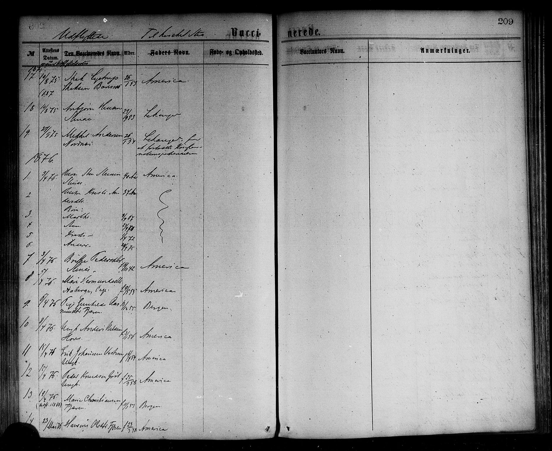 Sogndal sokneprestembete, SAB/A-81301/H/Haa/Haaa/L0014: Parish register (official) no. A 14, 1864-1877, p. 209