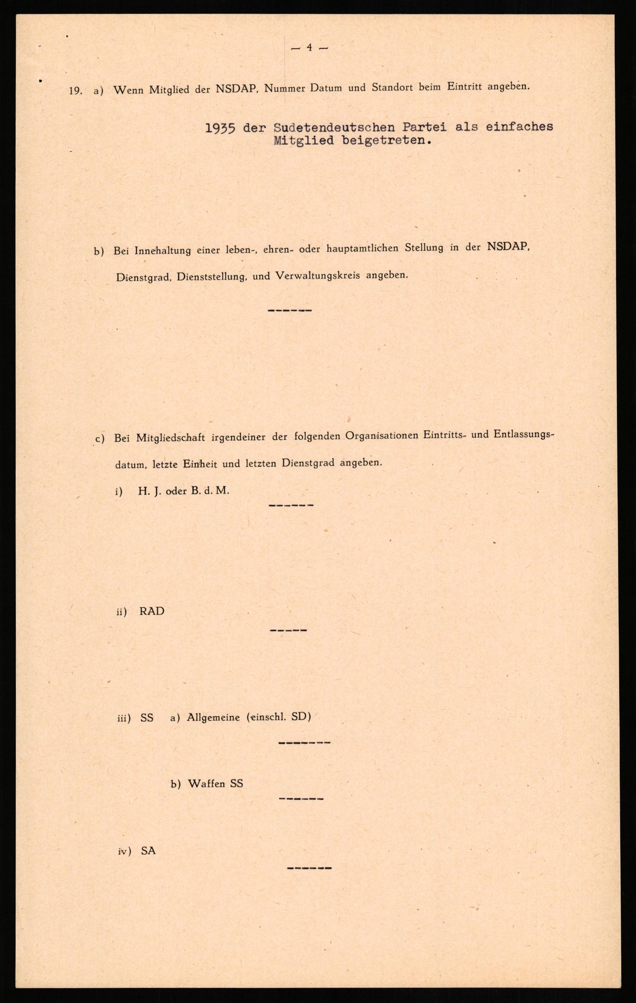 Forsvaret, Forsvarets overkommando II, RA/RAFA-3915/D/Db/L0017: CI Questionaires. Tyske okkupasjonsstyrker i Norge. Tyskere., 1945-1946, p. 149