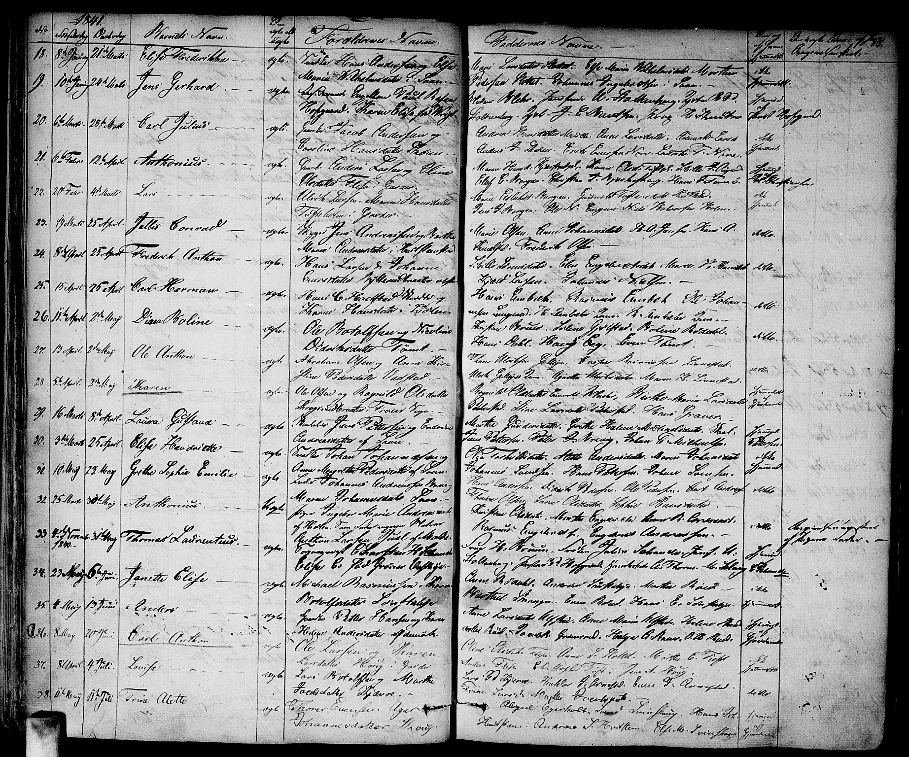 Vestby prestekontor Kirkebøker, AV/SAO-A-10893/F/Fa/L0006: Parish register (official) no. I 6, 1827-1849, p. 85