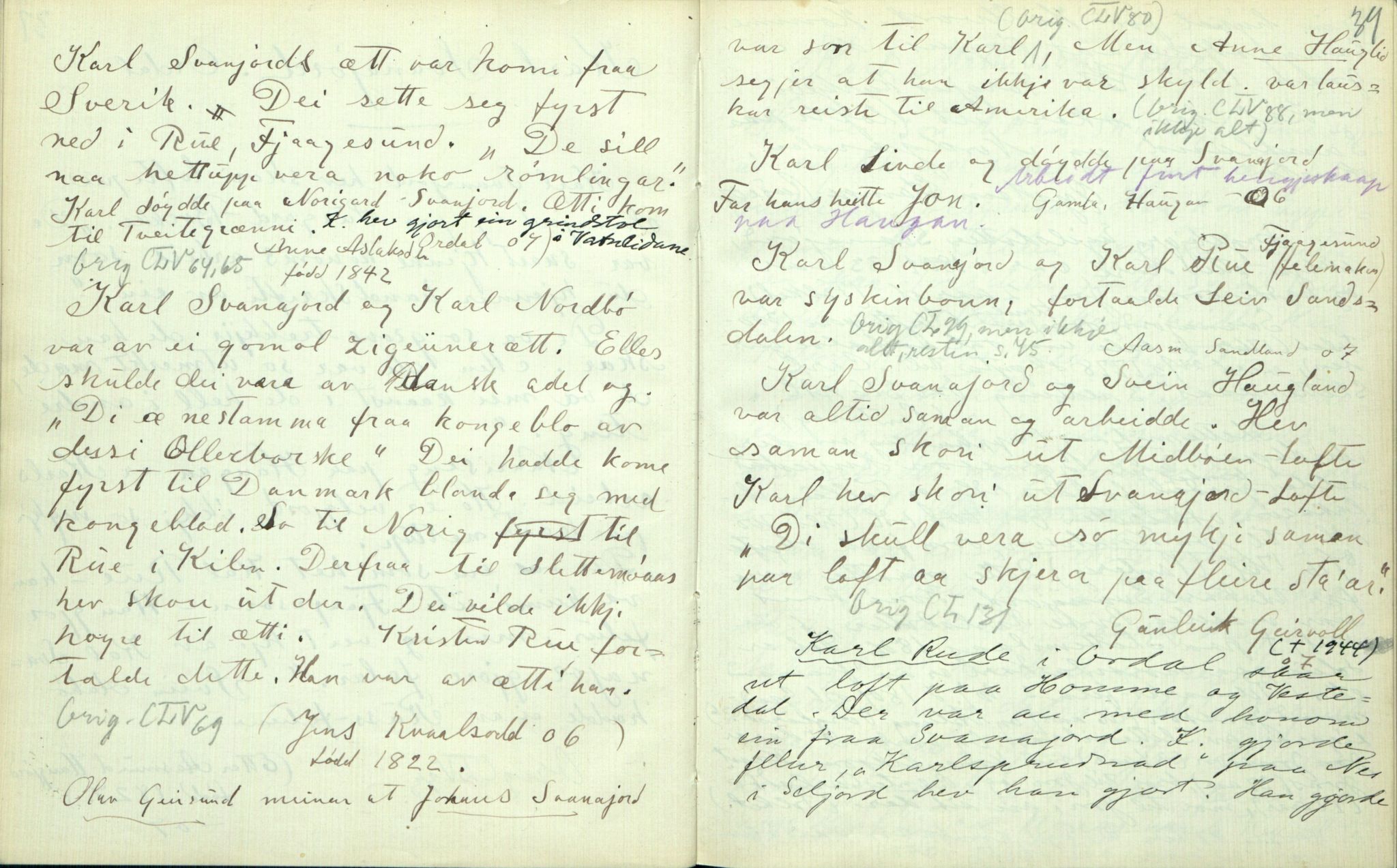 Rikard Berge, TEMU/TGM-A-1003/F/L0002/0026: 031-060 Innholdslister / 56 Folkekunst. Utskurd, snikring, timbring, svarving etc. , 1910, p. 38-39