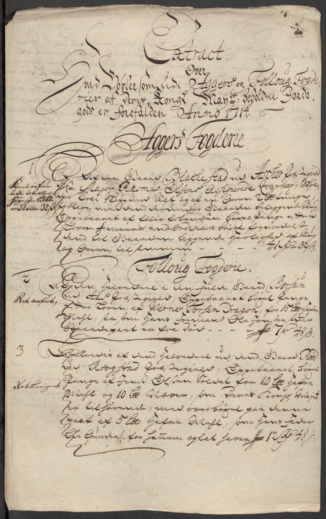 Rentekammeret inntil 1814, Reviderte regnskaper, Fogderegnskap, AV/RA-EA-4092/R10/L0451: Fogderegnskap Aker og Follo, 1713-1714, p. 350