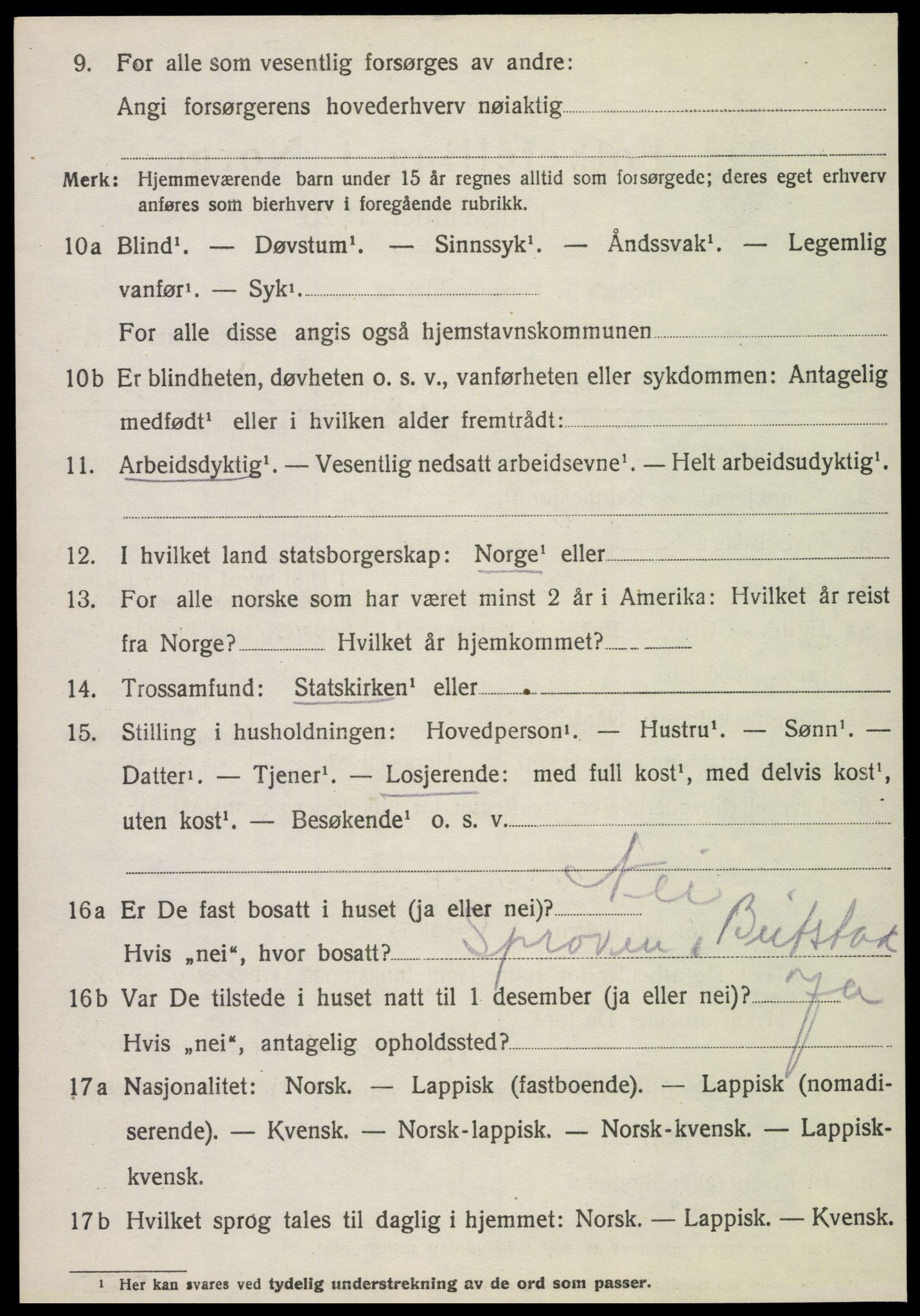 SAT, 1920 census for Malm, 1920, p. 1804