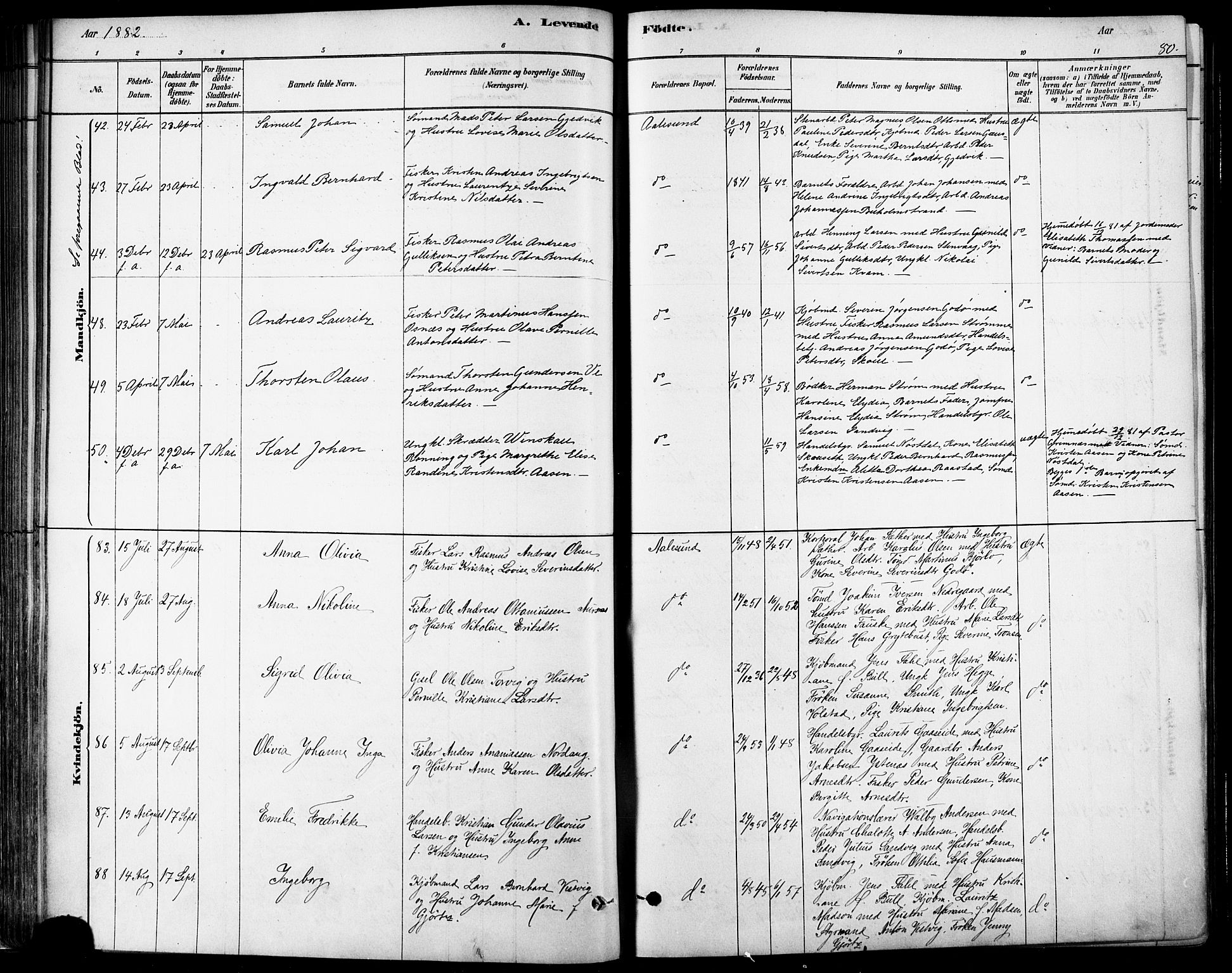 Ministerialprotokoller, klokkerbøker og fødselsregistre - Møre og Romsdal, SAT/A-1454/529/L0454: Parish register (official) no. 529A04, 1878-1885, p. 80