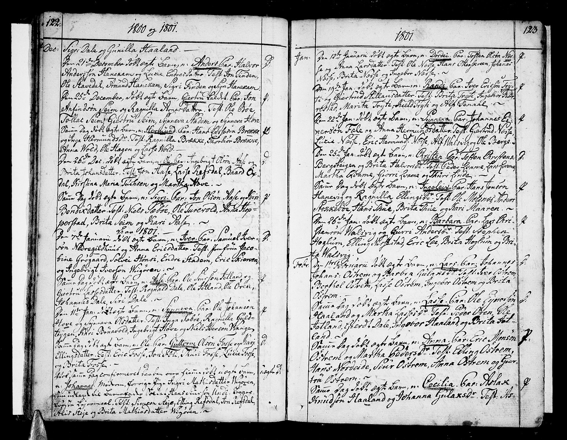 Vik sokneprestembete, SAB/A-81501: Parish register (official) no. A 5, 1787-1820, p. 122-123