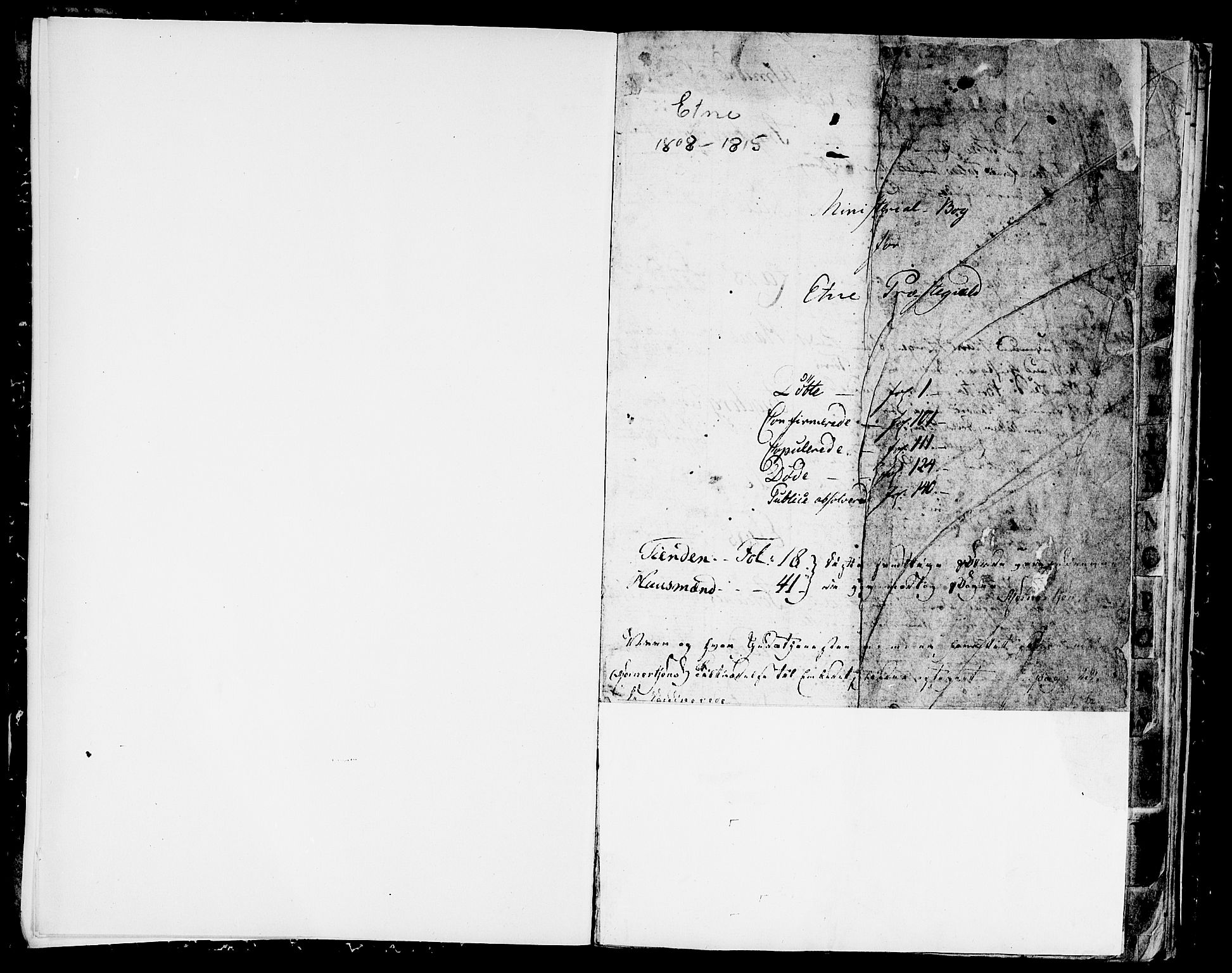 Etne sokneprestembete, AV/SAB-A-75001/H/Haa: Parish register (official) no. A 5, 1808-1817