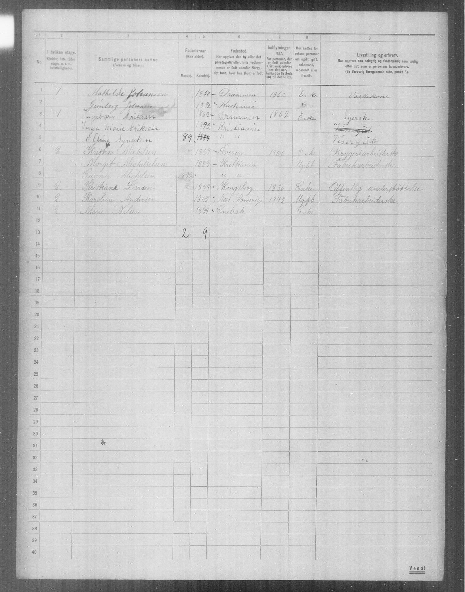 OBA, Municipal Census 1904 for Kristiania, 1904, p. 24223