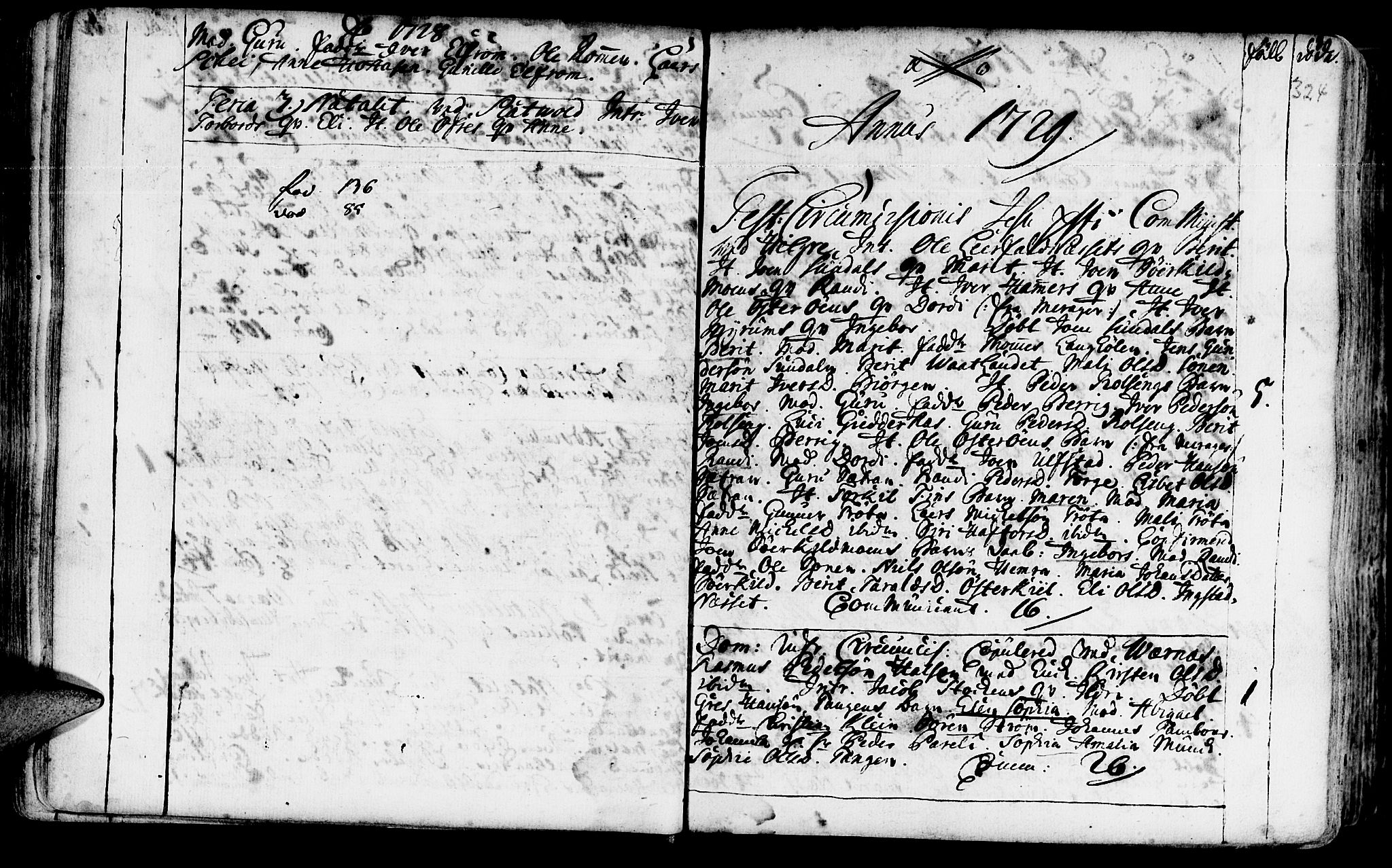 Ministerialprotokoller, klokkerbøker og fødselsregistre - Nord-Trøndelag, SAT/A-1458/709/L0054: Parish register (official) no. 709A02, 1714-1738, p. 323-324