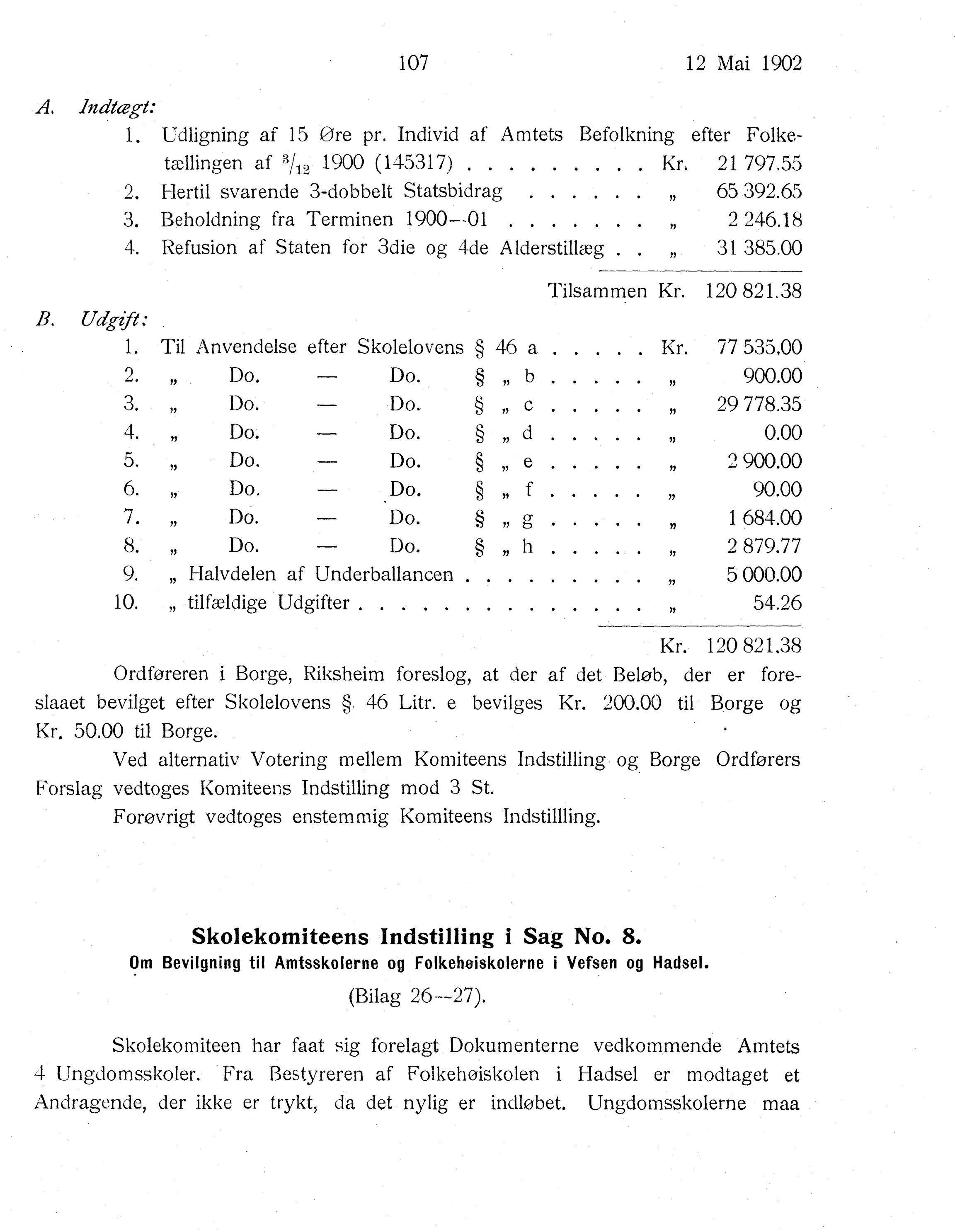 Nordland Fylkeskommune. Fylkestinget, AIN/NFK-17/176/A/Ac/L0025: Fylkestingsforhandlinger 1902, 1902