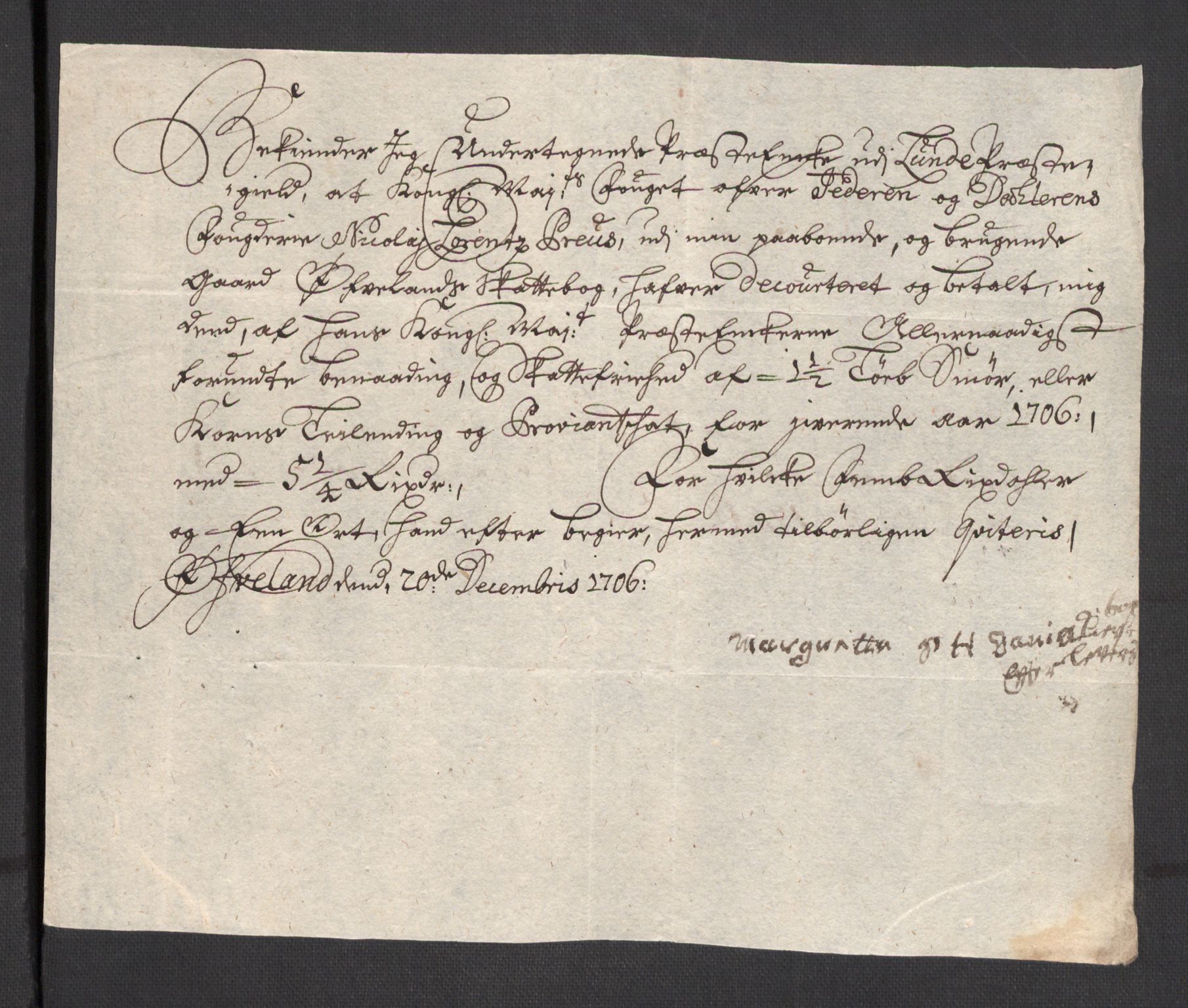 Rentekammeret inntil 1814, Reviderte regnskaper, Fogderegnskap, AV/RA-EA-4092/R46/L2733: Fogderegnskap Jæren og Dalane, 1705-1708, p. 156