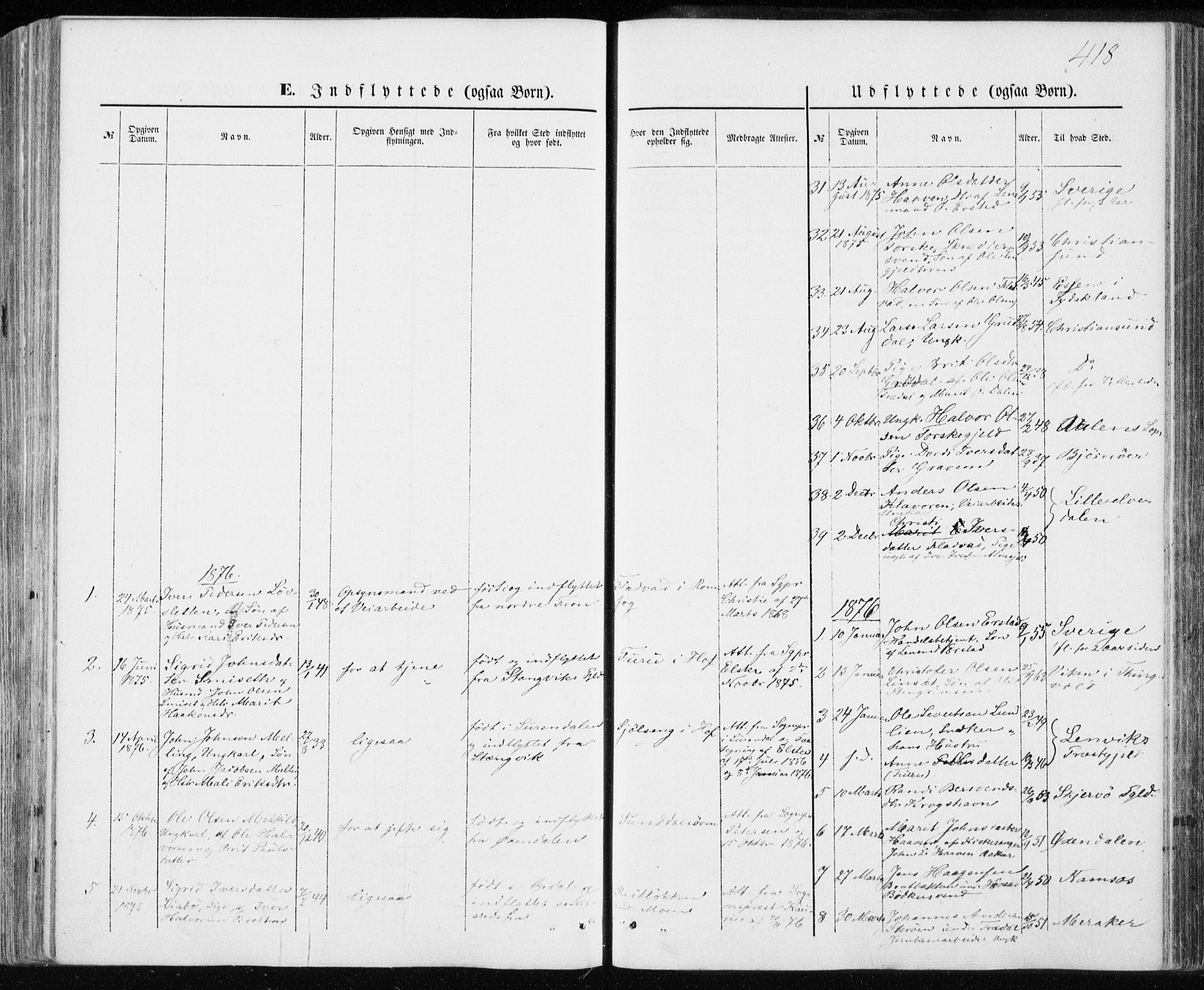 Ministerialprotokoller, klokkerbøker og fødselsregistre - Møre og Romsdal, AV/SAT-A-1454/590/L1013: Parish register (official) no. 590A05, 1847-1877, p. 418