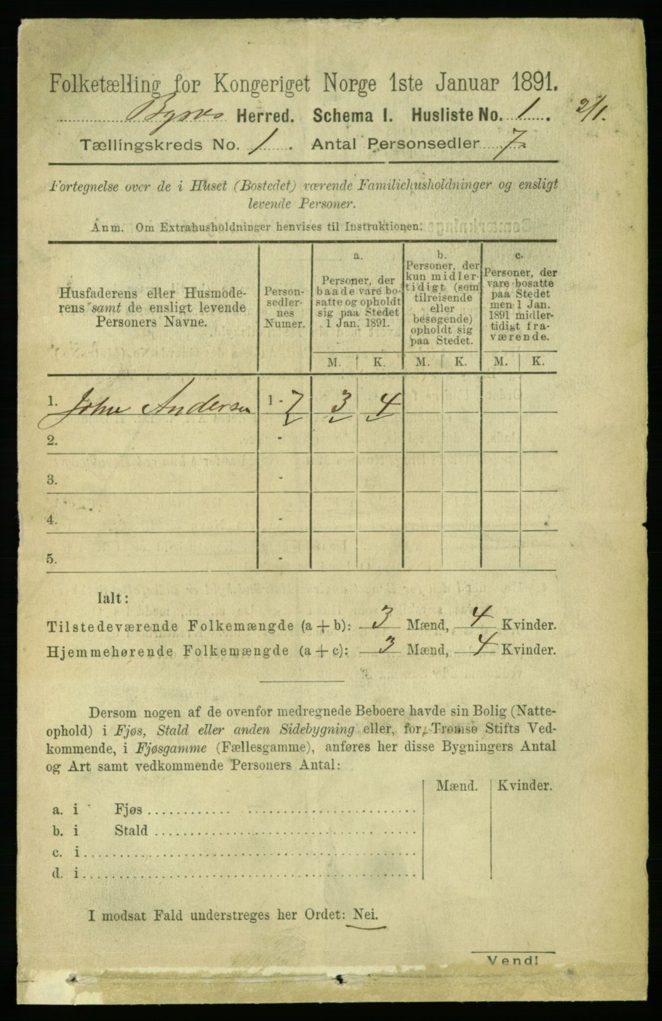 RA, 1891 census for 1655 Byneset, 1891, p. 17