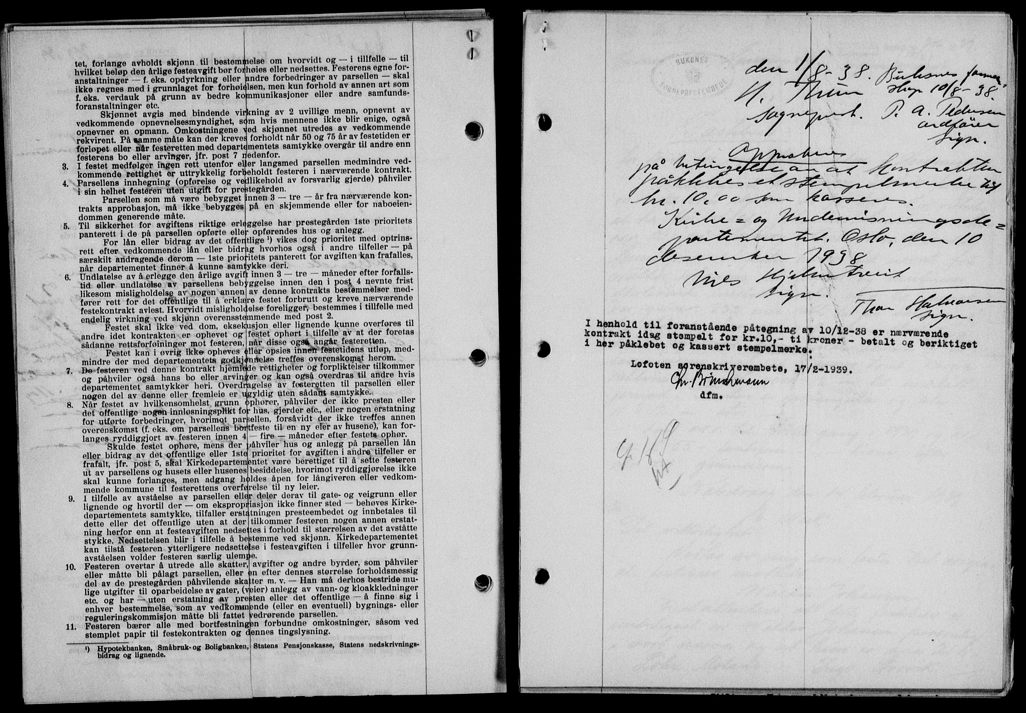 Lofoten sorenskriveri, SAT/A-0017/1/2/2C/L0005a: Mortgage book no. 5a, 1939-1939, Diary no: : 353/1939