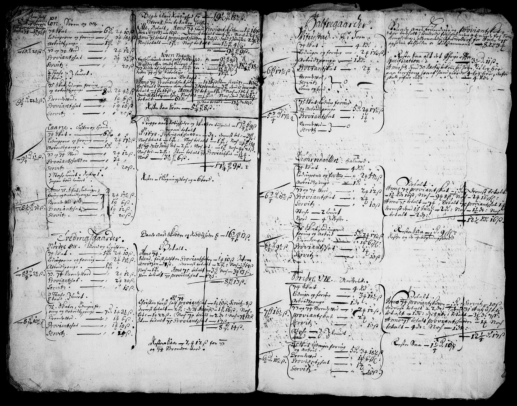 Rentekammeret inntil 1814, Realistisk ordnet avdeling, AV/RA-EA-4070/N/Na/L0003/0004: [XI h]: Tønsbergs amt og Larvik grevskaps jordebøker: / Skatteregnskap for Ramnes, Fon, Vivestad og en del av Høyjord anneks, 1673-1676