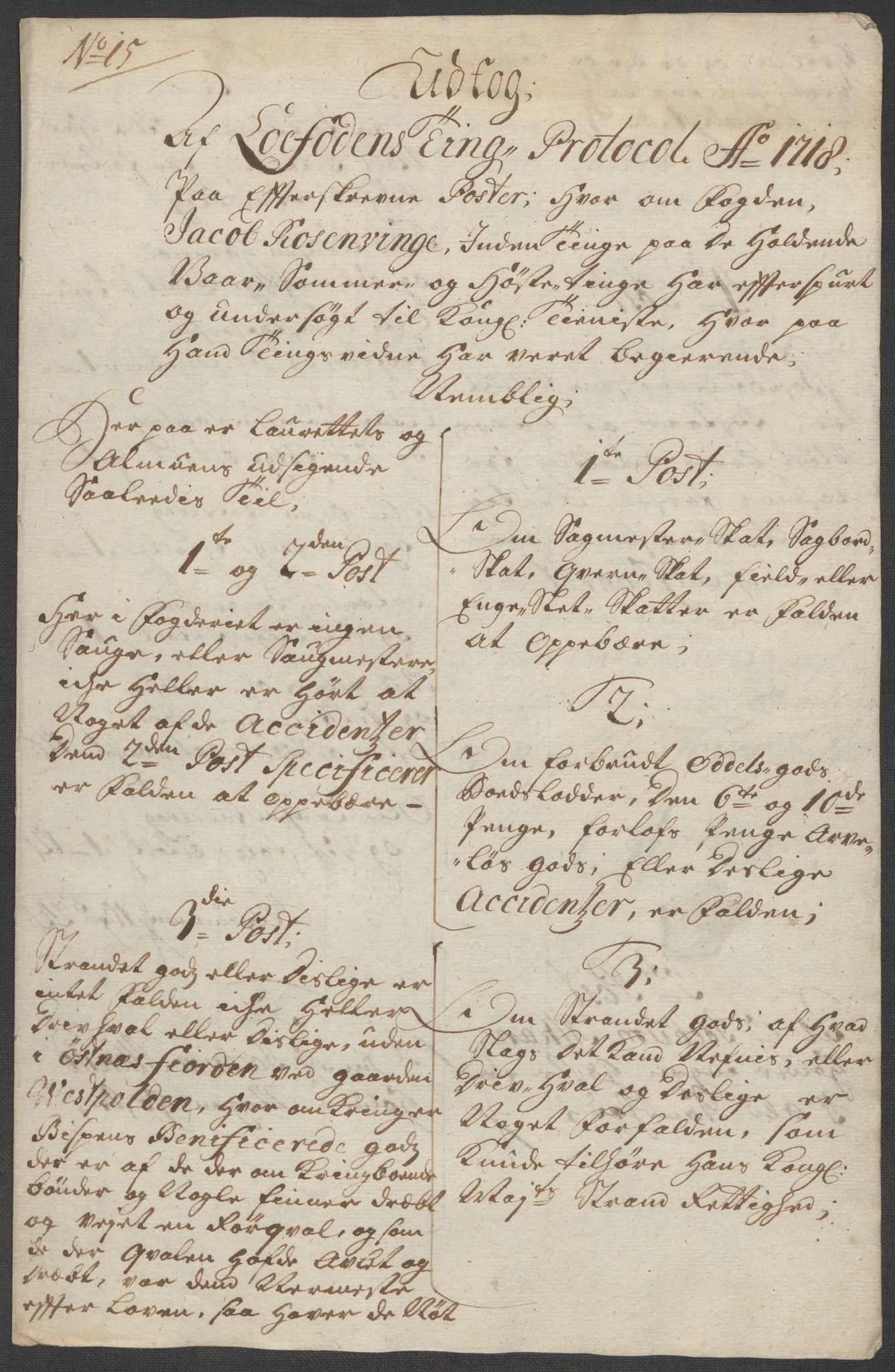 Rentekammeret inntil 1814, Reviderte regnskaper, Fogderegnskap, RA/EA-4092/R67/L4684: Fogderegnskap Vesterålen, Andenes og Lofoten, 1718, p. 158