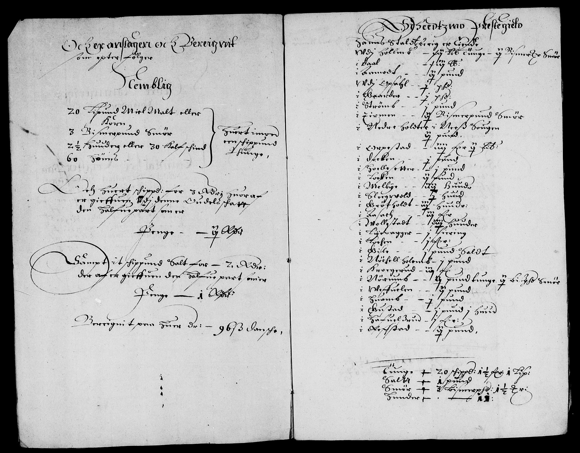 Rentekammeret inntil 1814, Reviderte regnskaper, Lensregnskaper, AV/RA-EA-5023/R/Rb/Rba/L0218: Akershus len, 1653-1654