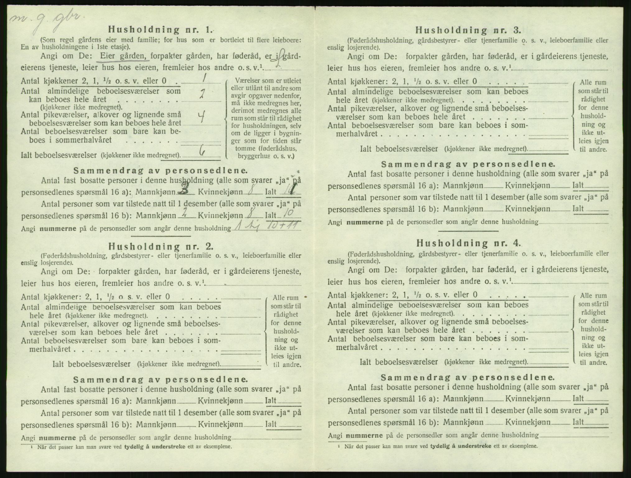 SAT, 1920 census for Edøy, 1920, p. 115