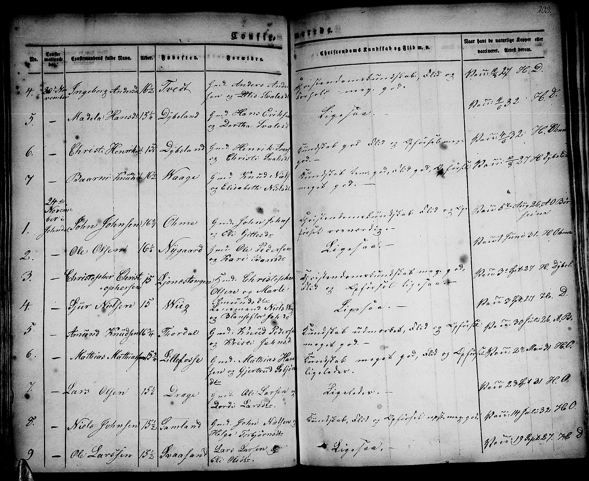 Strandebarm sokneprestembete, AV/SAB-A-78401/H/Haa: Parish register (official) no. A 6, 1826-1843, p. 203