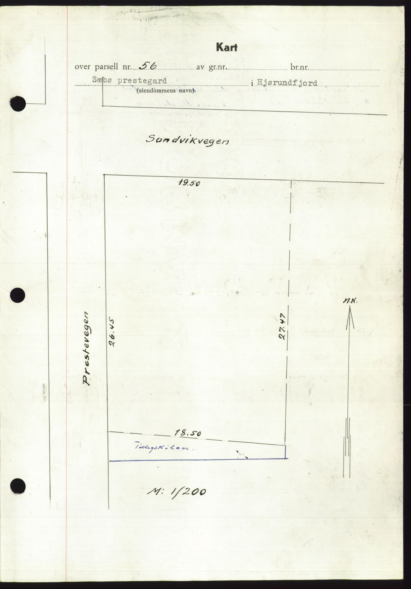 Søre Sunnmøre sorenskriveri, AV/SAT-A-4122/1/2/2C/L0087: Mortgage book no. 13A, 1950-1950, Diary no: : 1843/1950