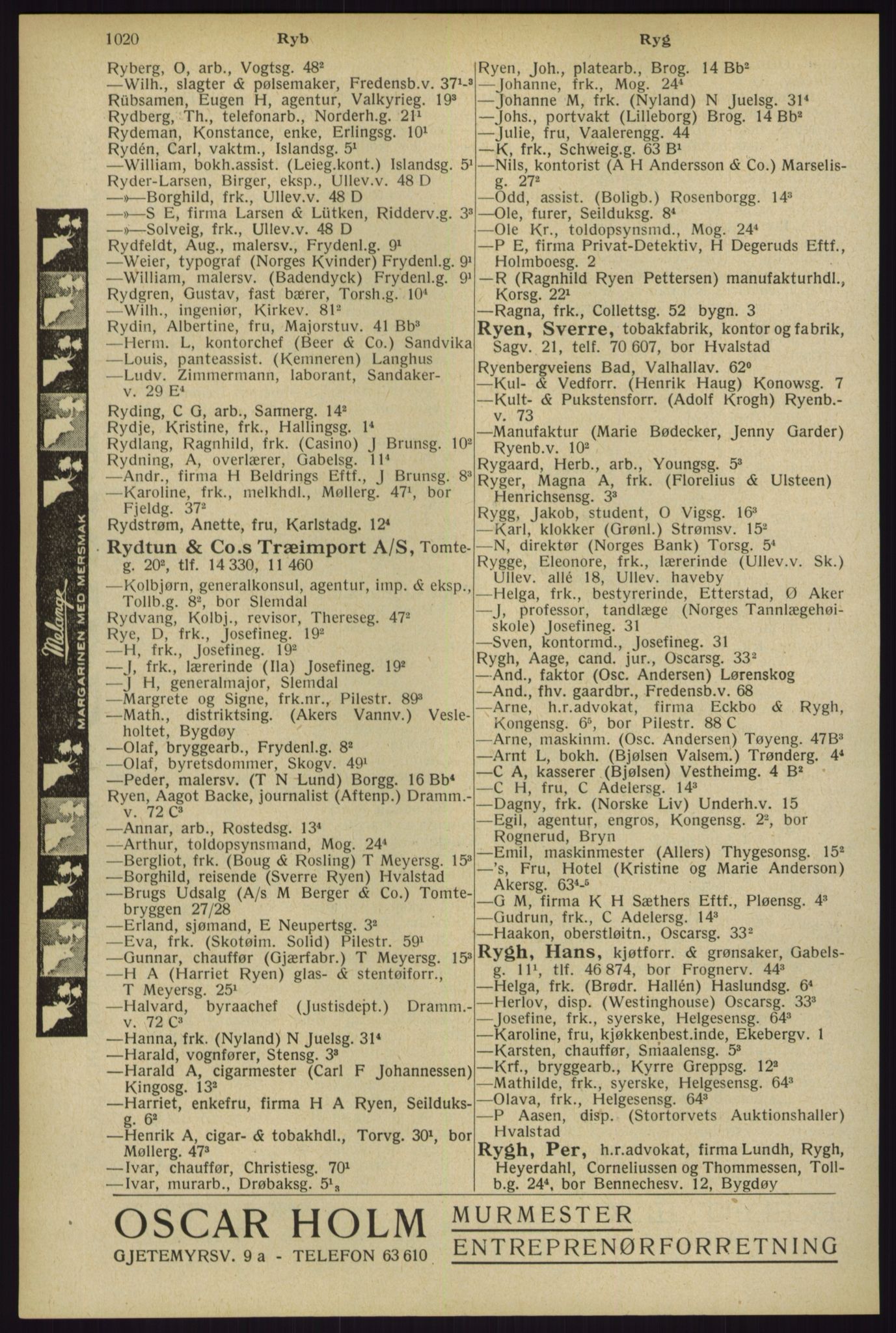 Kristiania/Oslo adressebok, PUBL/-, 1929, p. 1020