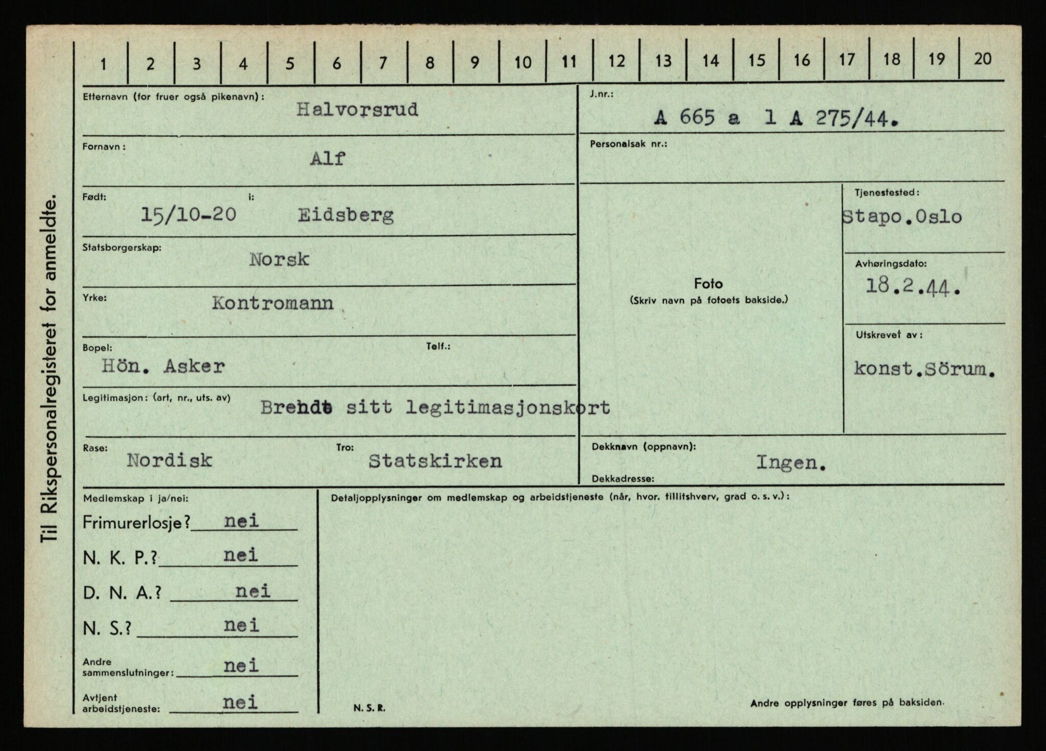 Statspolitiet - Hovedkontoret / Osloavdelingen, AV/RA-S-1329/C/Ca/L0005: Furali - Hamula, 1943-1945, p. 4733