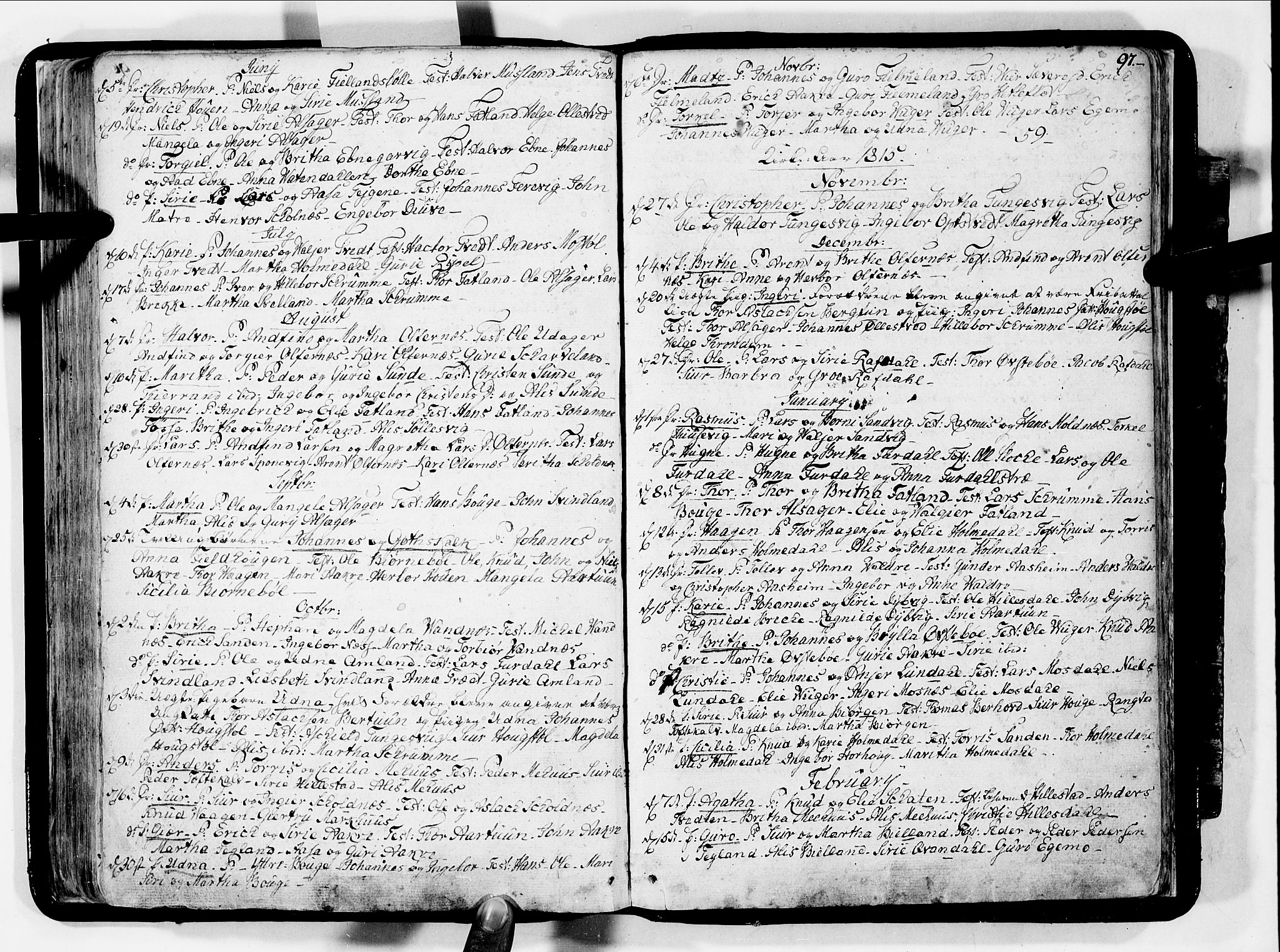Skånevik sokneprestembete, SAB/A-77801/H/Haa: Parish register (official) no. A 2, 1790-1824, p. 97