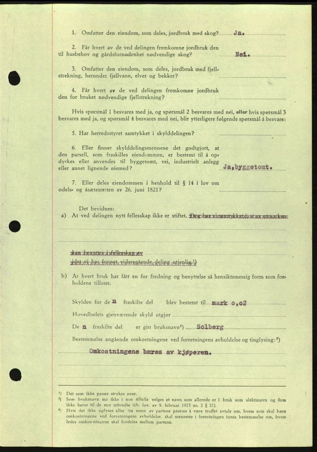 Romsdal sorenskriveri, AV/SAT-A-4149/1/2/2C: Mortgage book no. A17, 1944-1945, Diary no: : 1464/1944