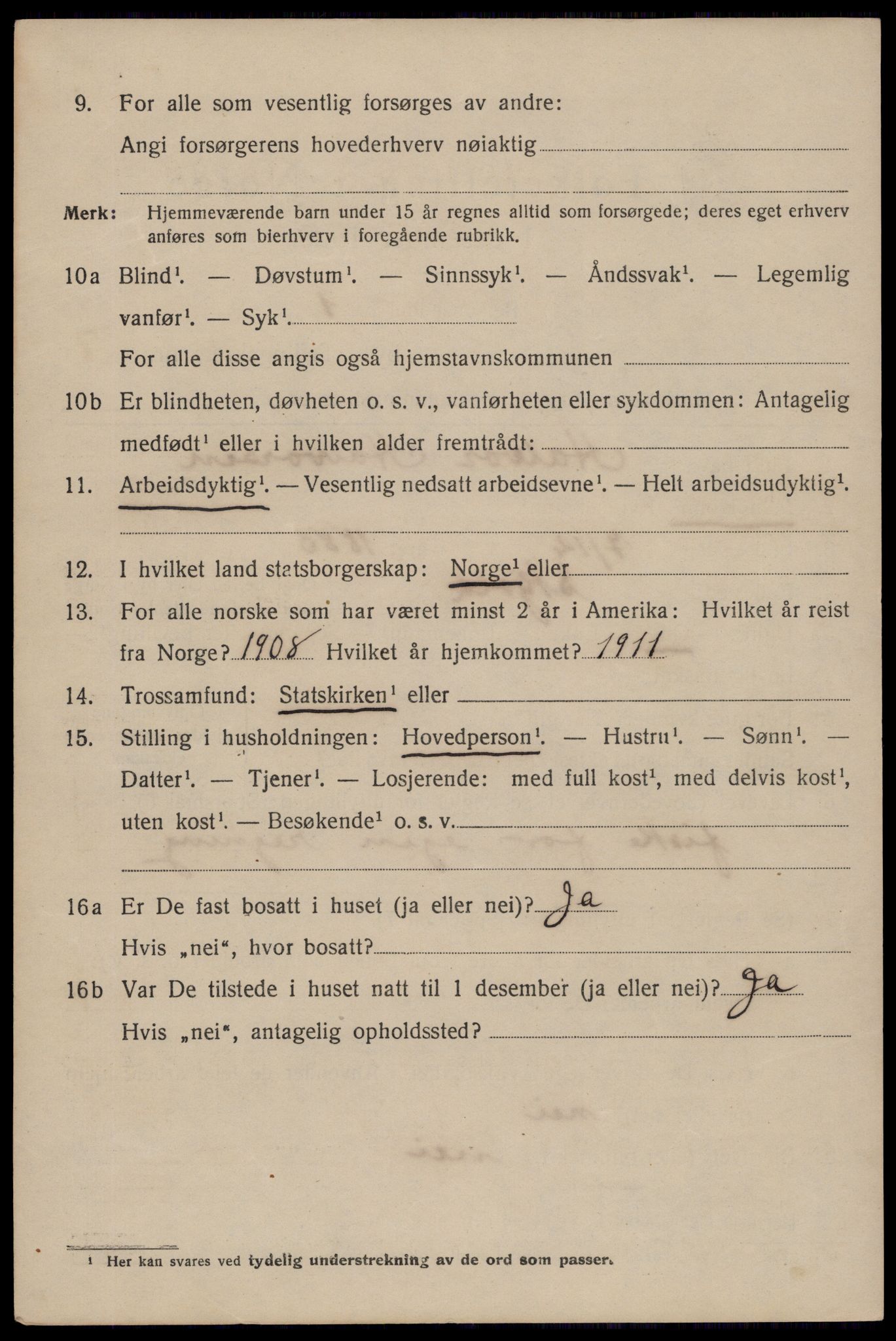 SAST, 1920 census for Haugesund, 1920, p. 27444