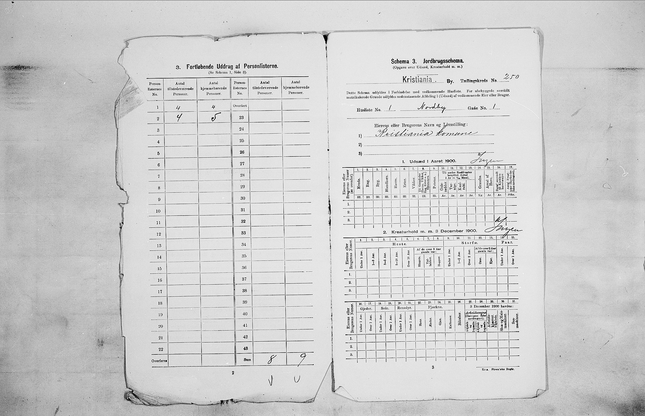 SAO, 1900 census for Kristiania, 1900, p. 64866