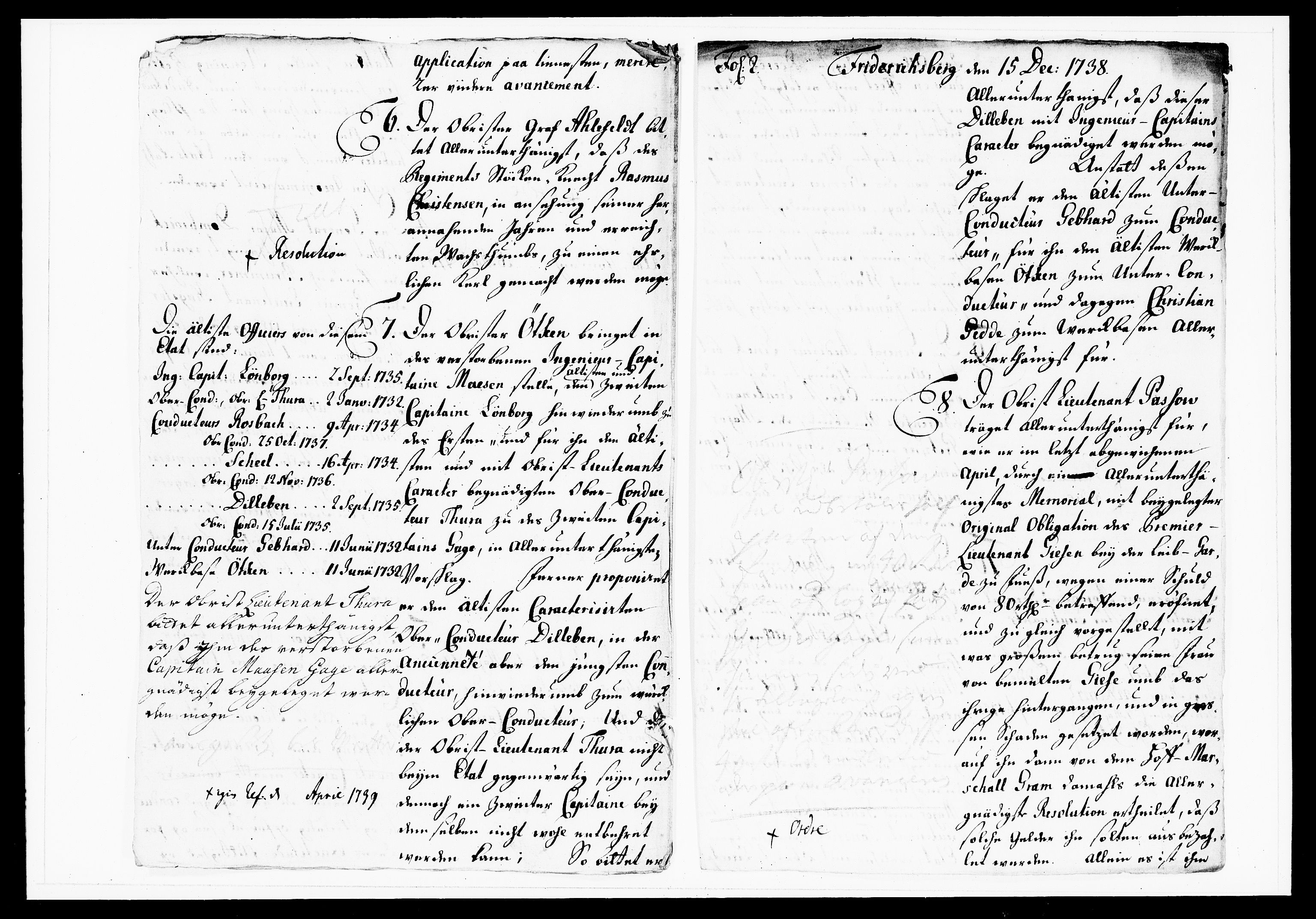 Krigskollegiet, Krigskancelliet, DRA/A-0006/-/1143-1150: Refererede sager, 1738, p. 550