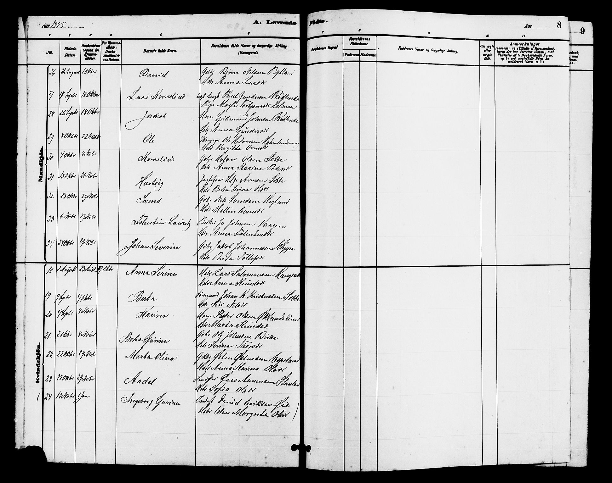 Hjelmeland sokneprestkontor, AV/SAST-A-101843/01/V/L0007: Parish register (copy) no. B 7, 1880-1909, p. 8