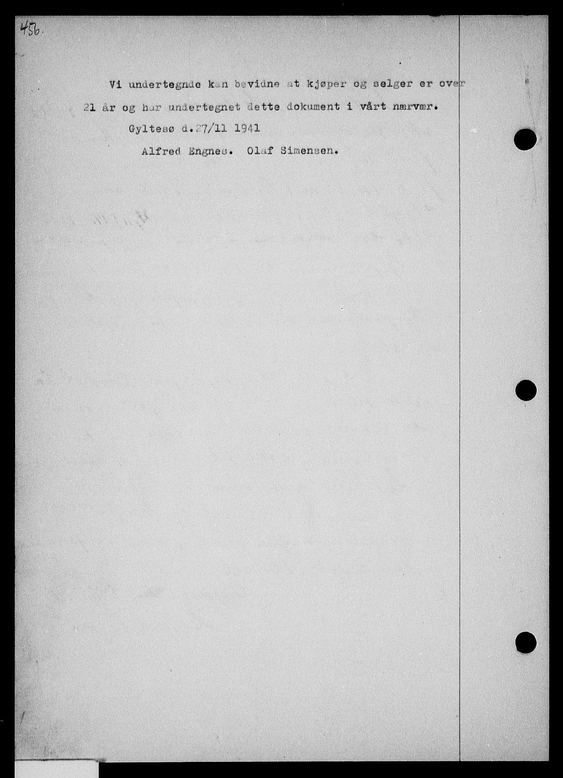Holmestrand sorenskriveri, SAKO/A-67/G/Ga/Gaa/L0054: Mortgage book no. A-54, 1941-1942, Diary no: : 1972/1941