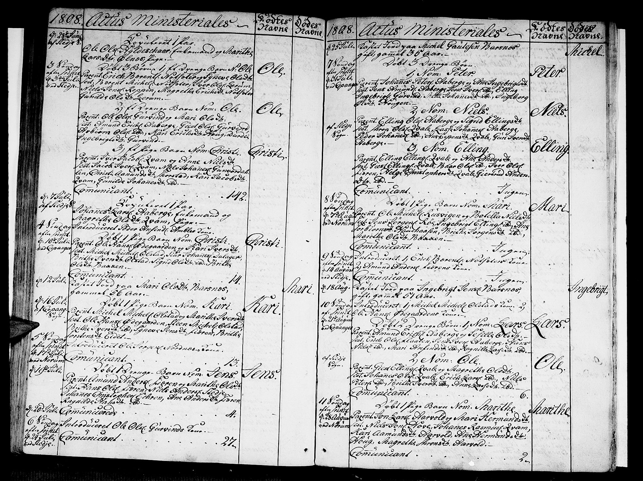 Sogndal sokneprestembete, AV/SAB-A-81301/H/Haa/Haaa/L0008: Parish register (official) no. A 8, 1795-1809, p. 172