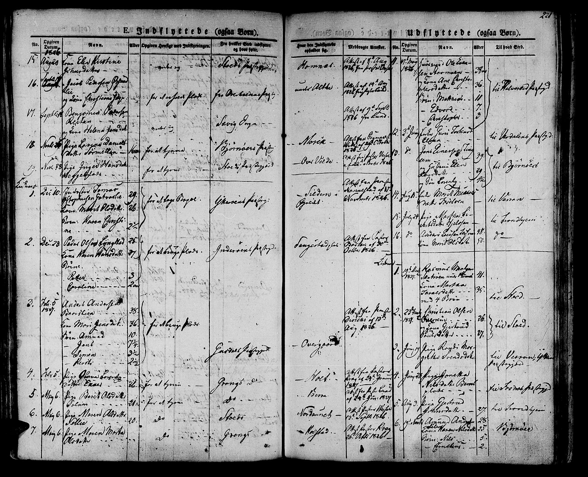 Ministerialprotokoller, klokkerbøker og fødselsregistre - Nord-Trøndelag, SAT/A-1458/741/L0390: Parish register (official) no. 741A04, 1822-1836, p. 221