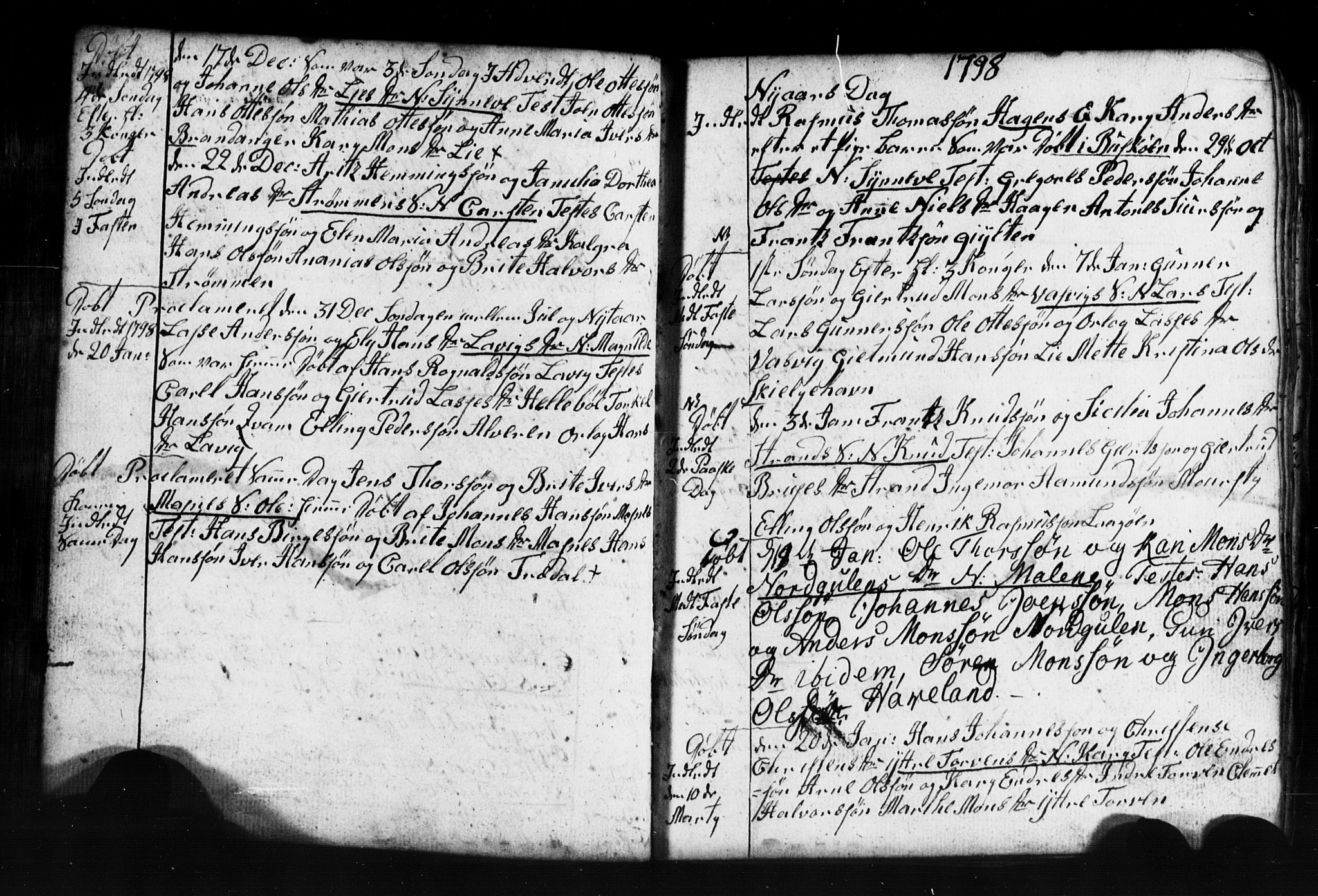 Gulen sokneprestembete, AV/SAB-A-80201/H/Hab: Parish register (copy) no. A 2, 1791-1814