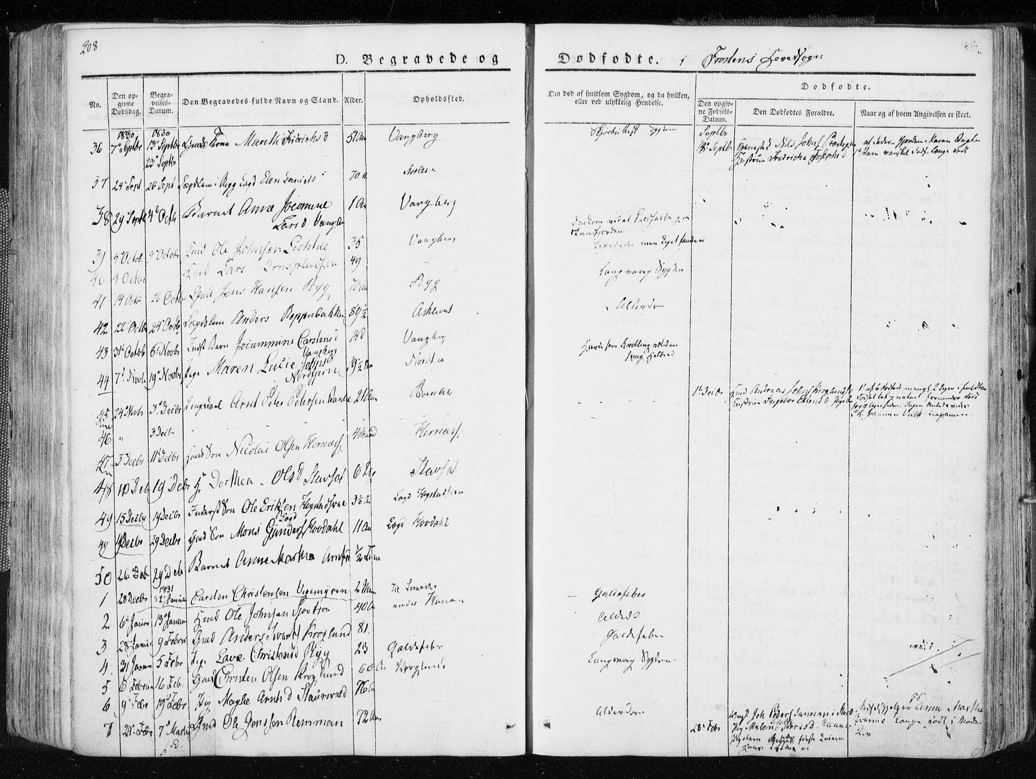 Ministerialprotokoller, klokkerbøker og fødselsregistre - Nord-Trøndelag, AV/SAT-A-1458/713/L0114: Parish register (official) no. 713A05, 1827-1839, p. 208