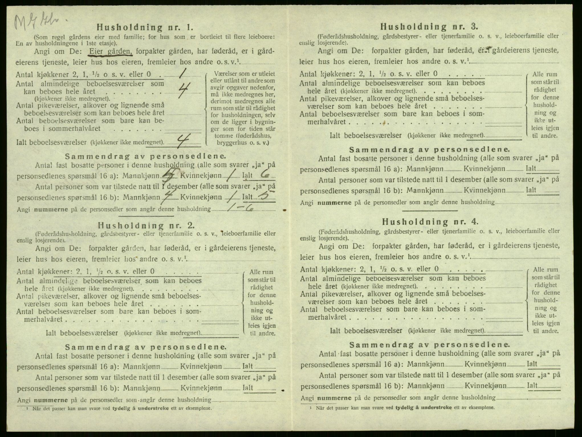 SAKO, 1920 census for Sandeherred, 1920, p. 896