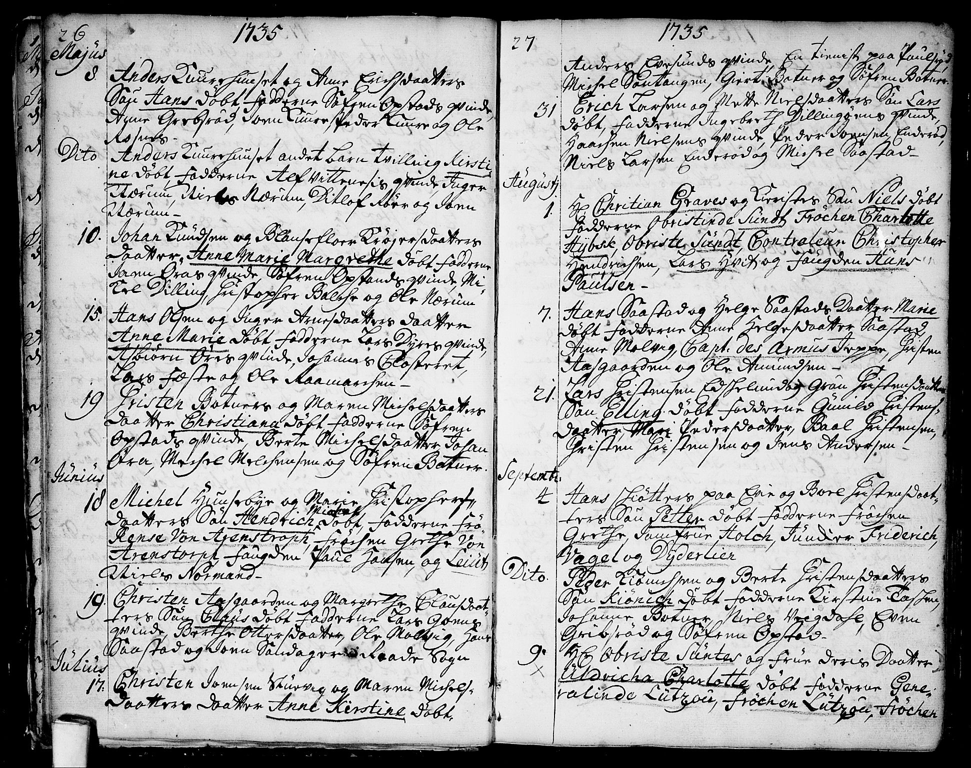 Rygge prestekontor Kirkebøker, SAO/A-10084b/F/Fa/L0001: Parish register (official) no. 1, 1725-1771, p. 26-27