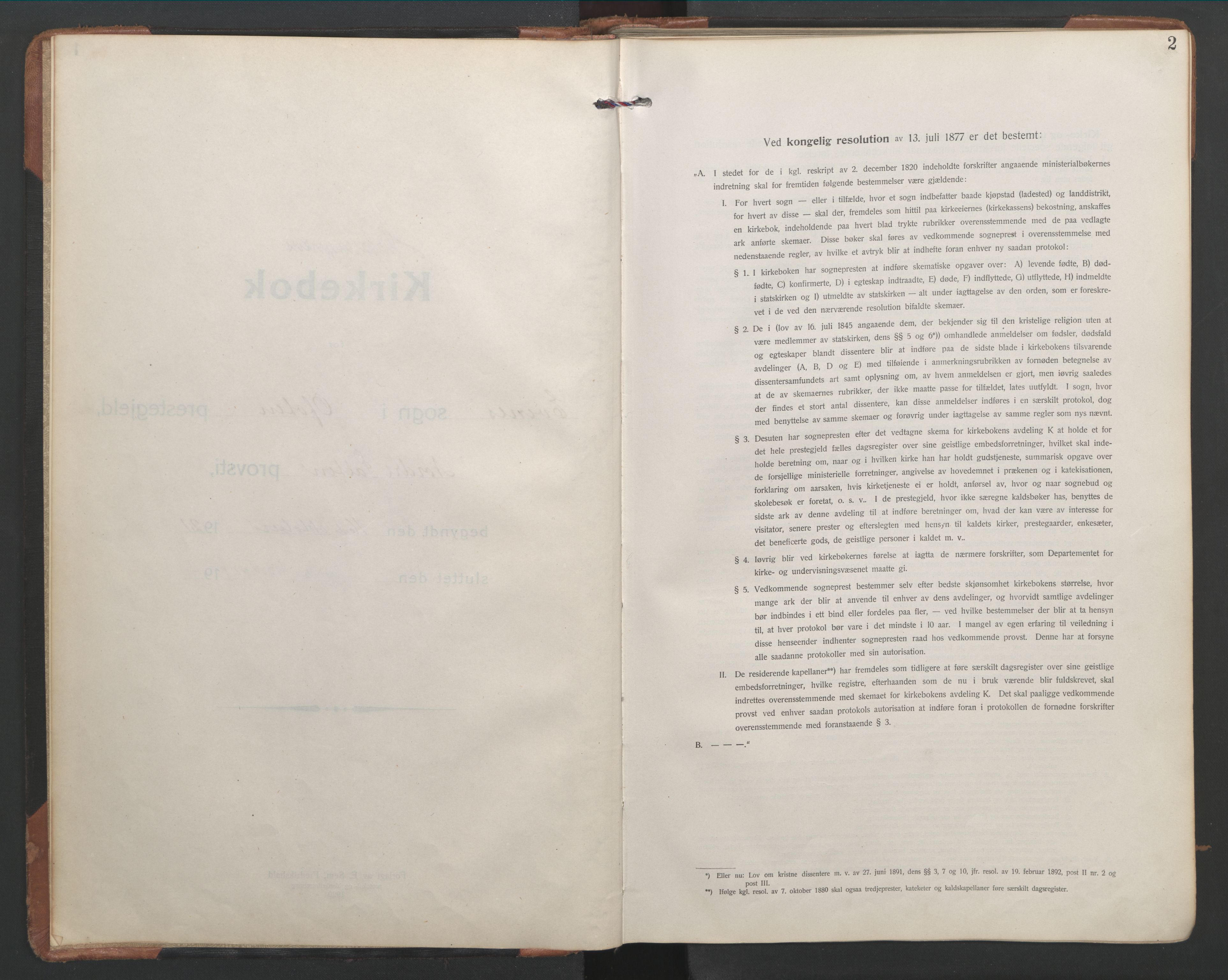 Ministerialprotokoller, klokkerbøker og fødselsregistre - Nordland, AV/SAT-A-1459/863/L0919: Parish register (copy) no. 863C09, 1921-1941, p. 2