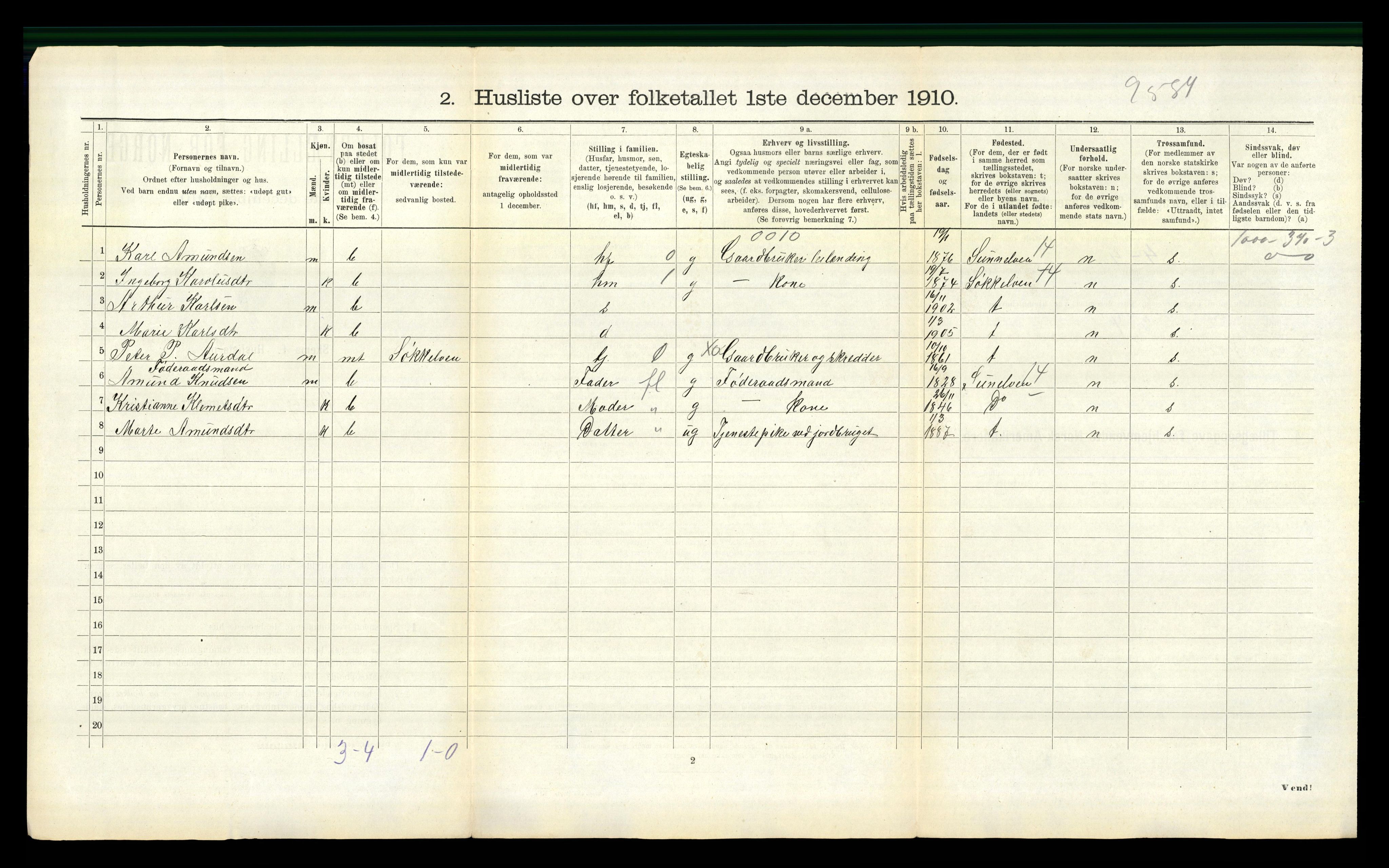 RA, 1910 census for Ørskog, 1910, p. 630