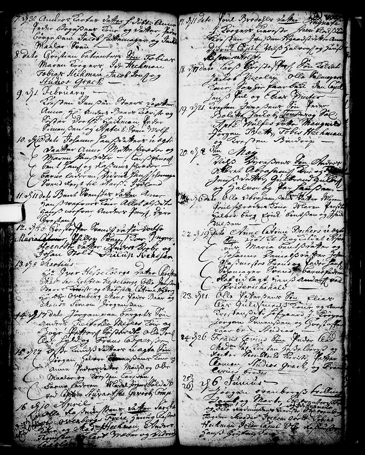 Skien kirkebøker, SAKO/A-302/F/Fa/L0002: Parish register (official) no. 2, 1716-1757, p. 92