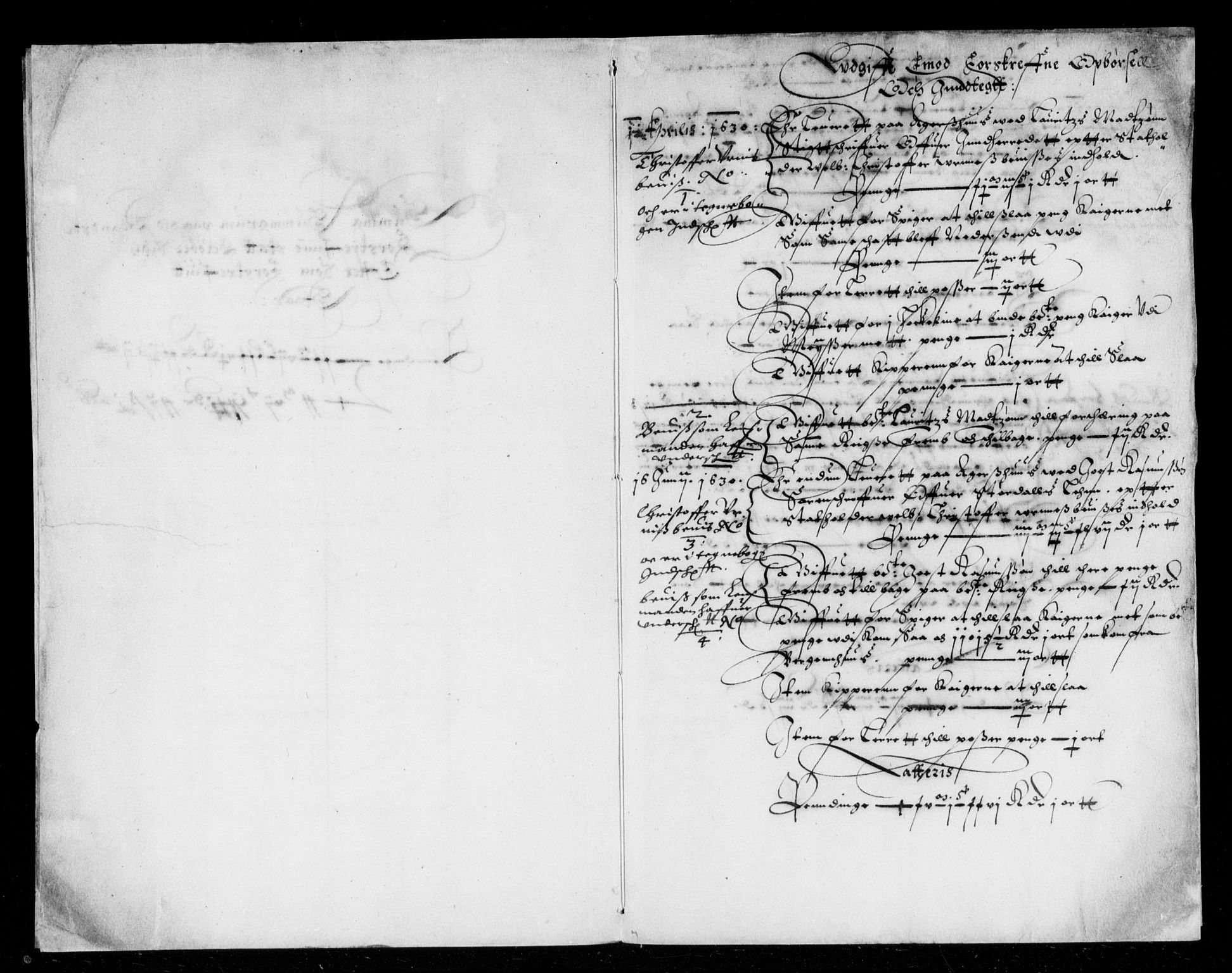 Rentekammeret inntil 1814, Reviderte regnskaper, Lensregnskaper, AV/RA-EA-5023/R/Rb/Rbw/L0042: Trondheim len, 1629-1630