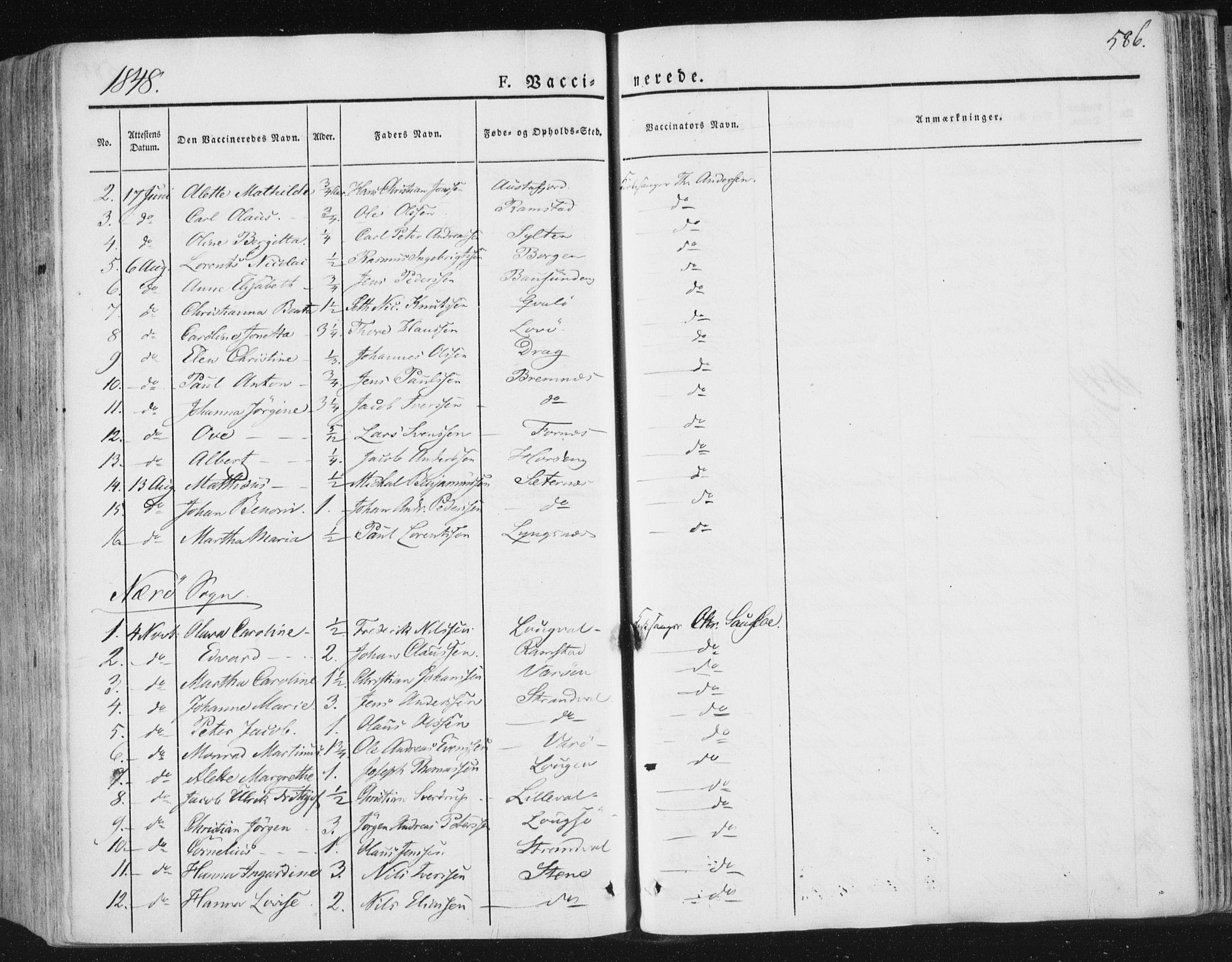 Ministerialprotokoller, klokkerbøker og fødselsregistre - Nord-Trøndelag, SAT/A-1458/784/L0669: Parish register (official) no. 784A04, 1829-1859, p. 586