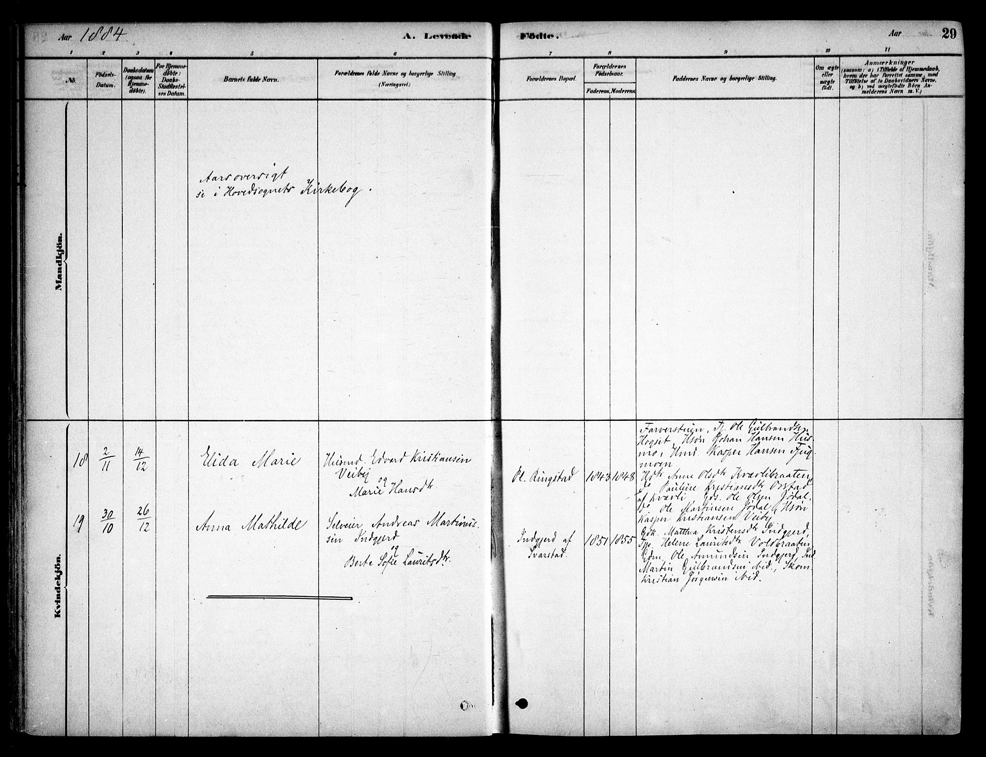 Aurskog prestekontor Kirkebøker, SAO/A-10304a/F/Fb/L0001: Parish register (official) no. II 1, 1878-1909, p. 29